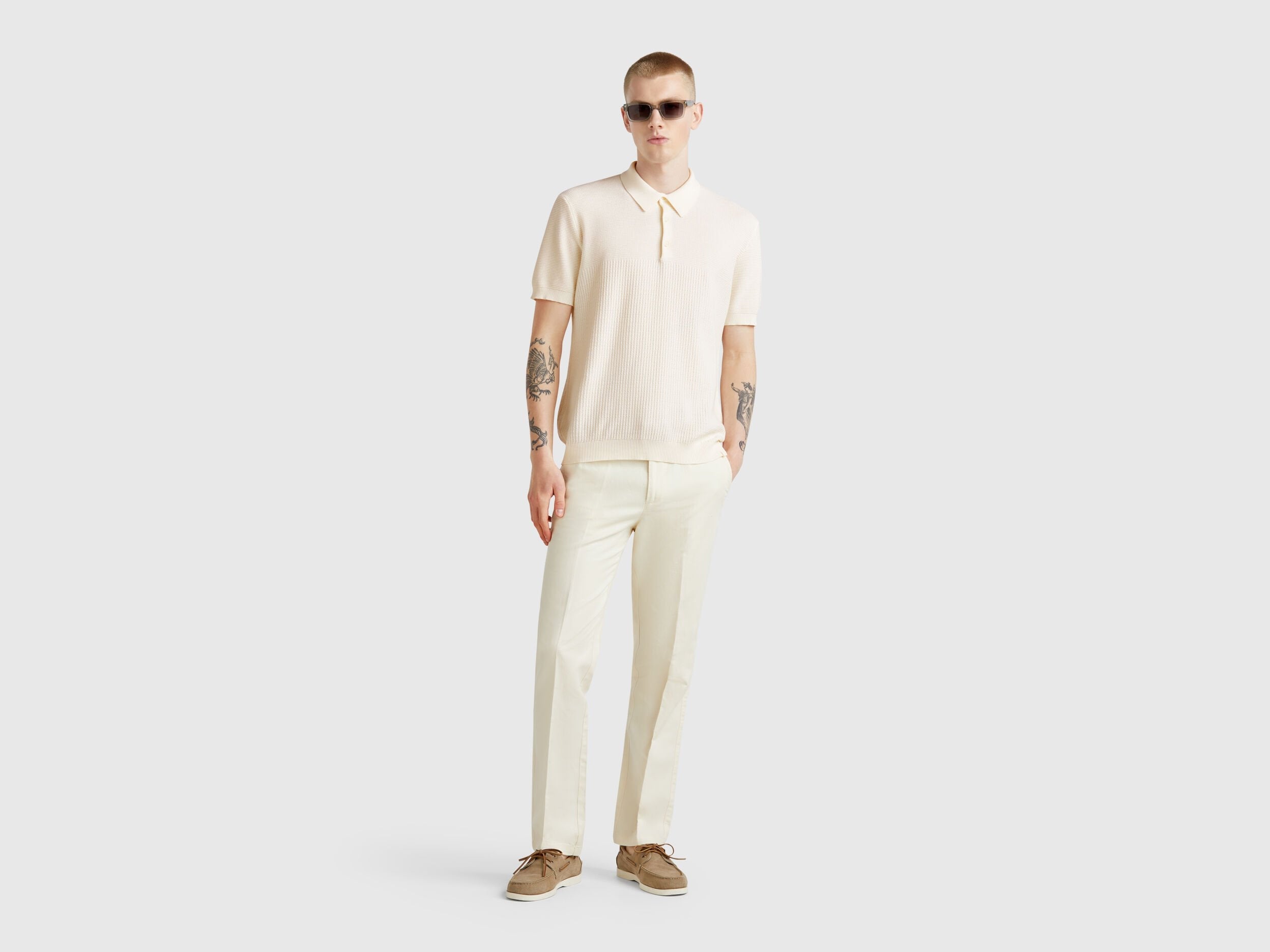 Benetton_Short Sleeve Knit Polo_1198U301H_0R2_03