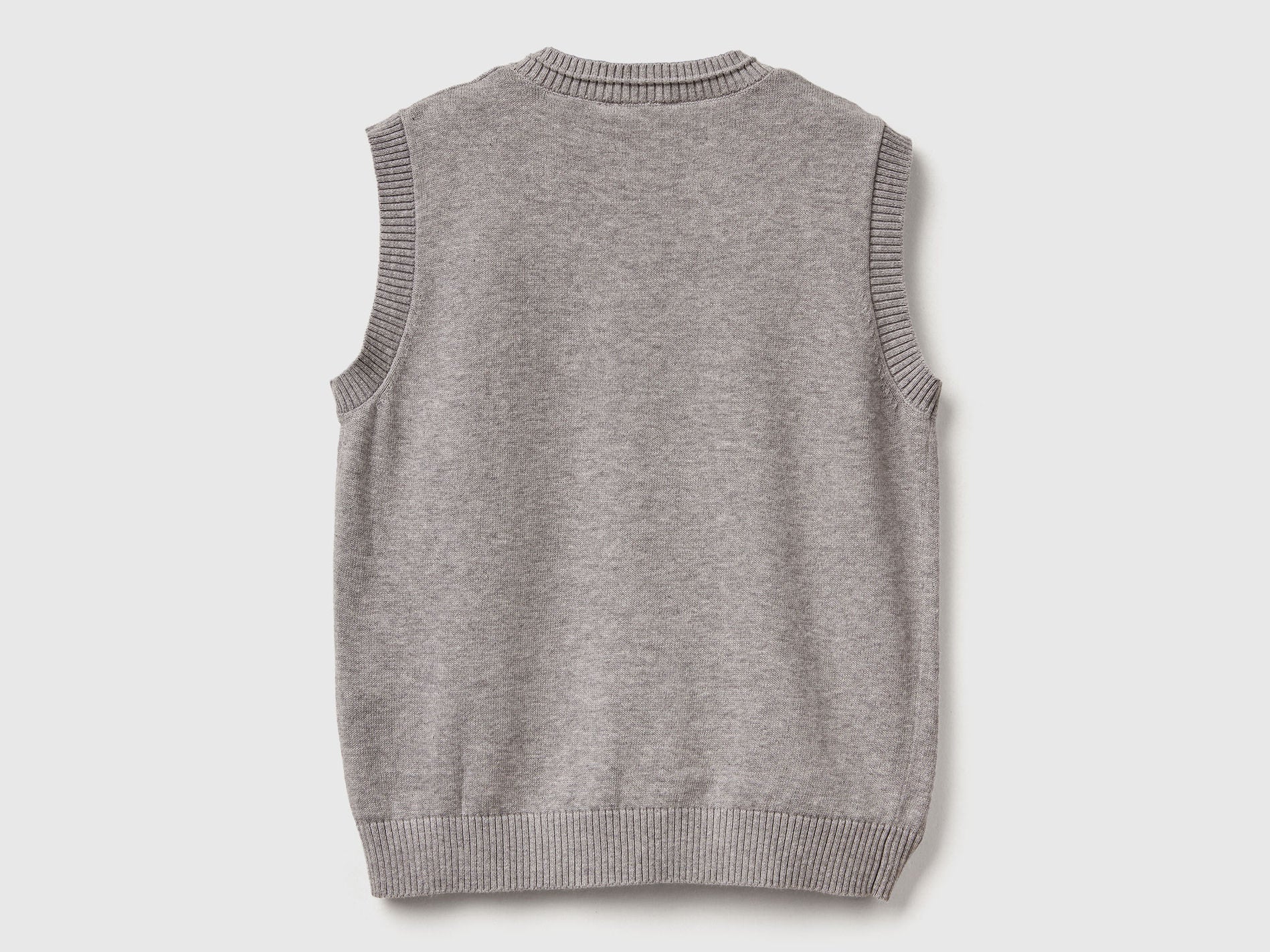 Benetton_Light Gray_Knit Vest_120YC400O_501_02
