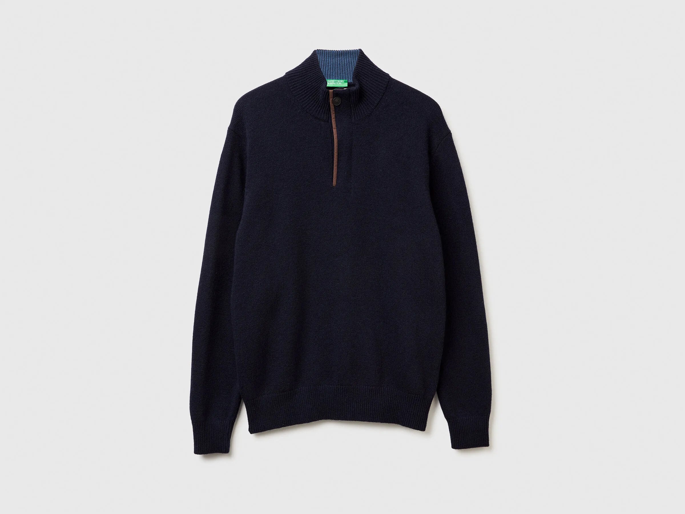 Benetton_Dark Blue_Turtleneck in Wool Blend_1444U2022_3C1_05