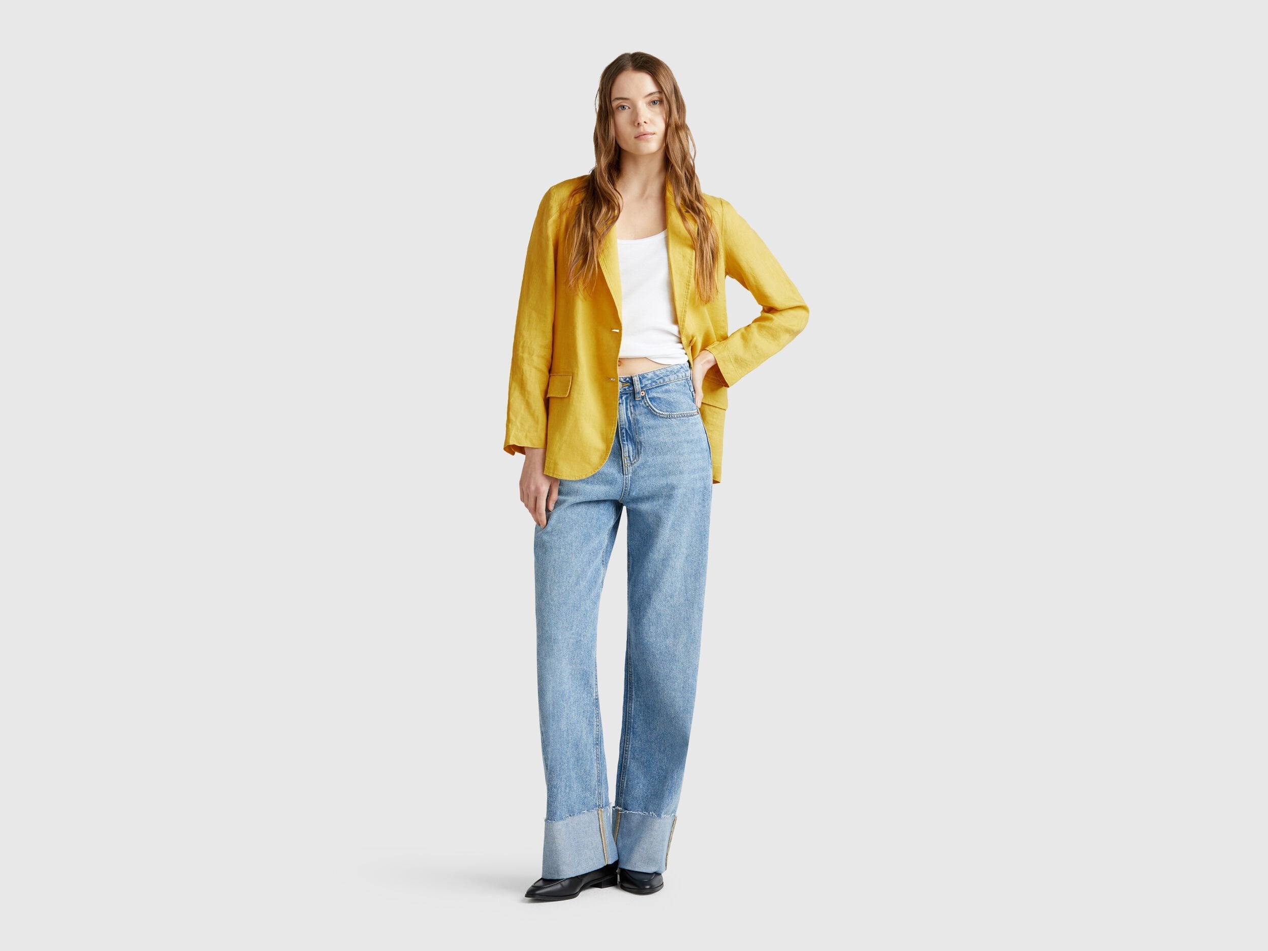 Benetton_Blazer in Pure Linen_2AGHDW00R_36H_03