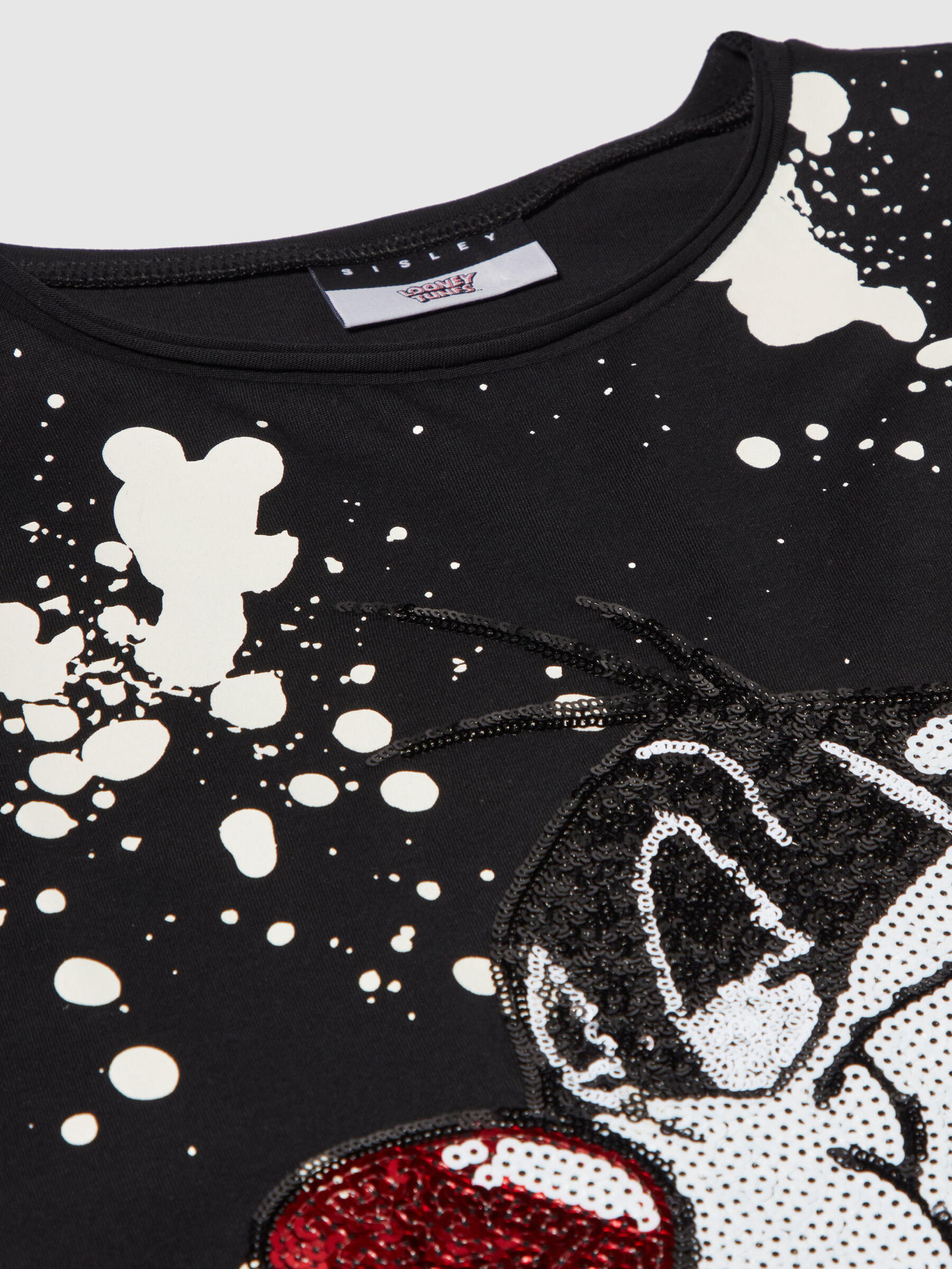 Oversized ©Looney Tunes T-Shirt With Sequins_3096X1042_100_02
