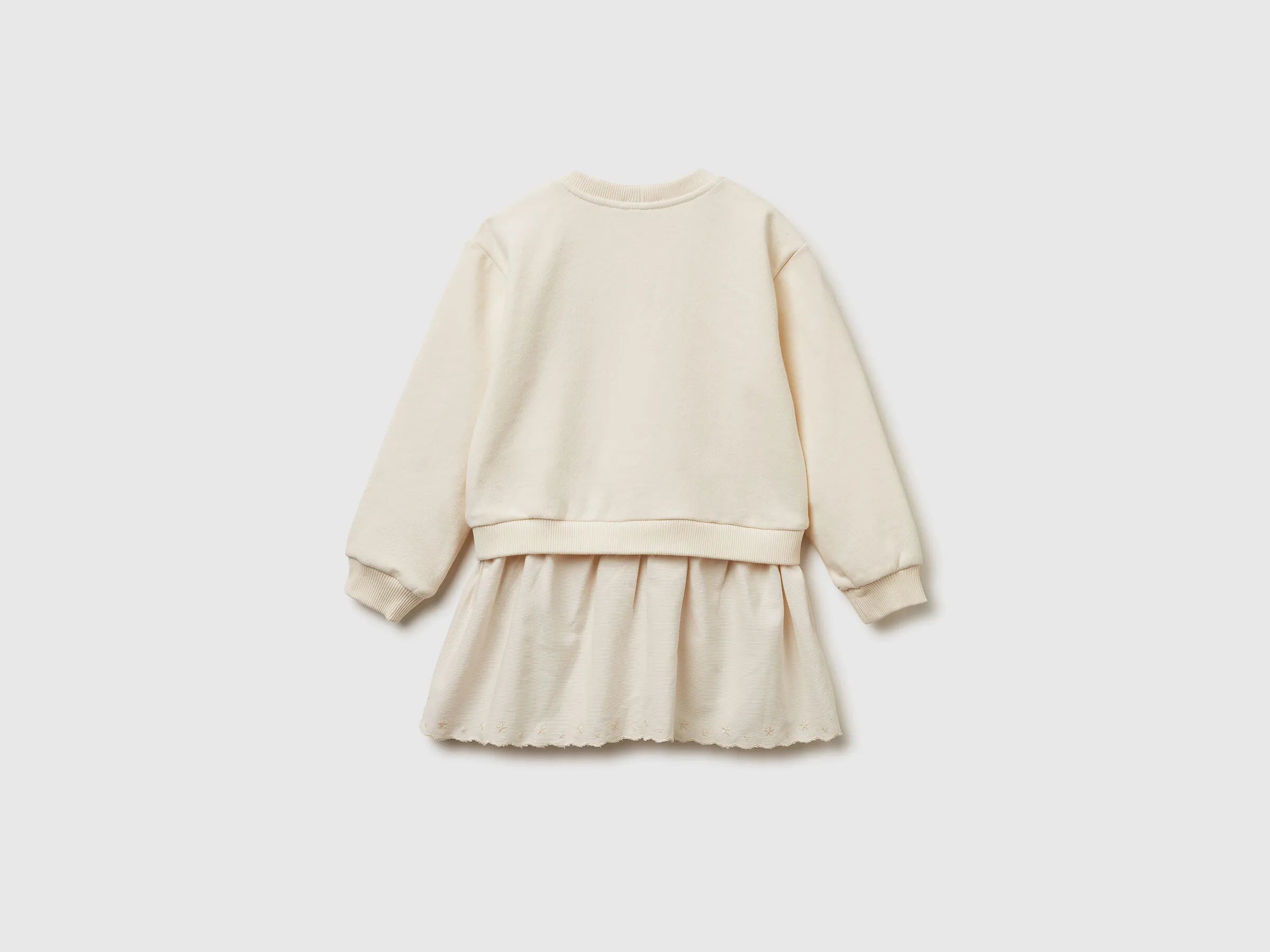 Benetton_Creamy White_Dress in Sweat and Corduroy_345ZGV02L_0R2_02