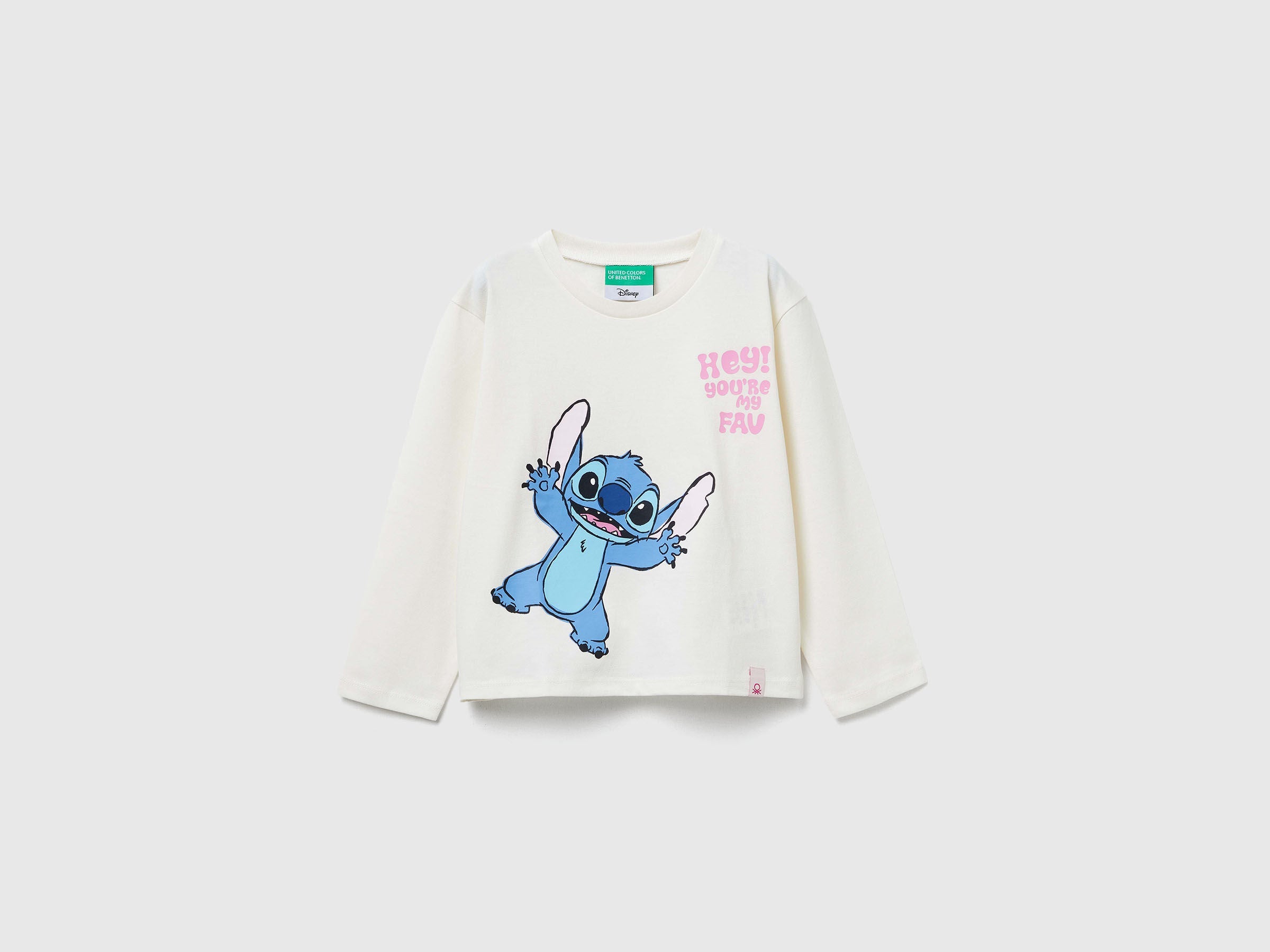 Benetton_Creamy White_Lilo & Stitch ©Disney T-Shirt_35RYG10KC_0R2_01