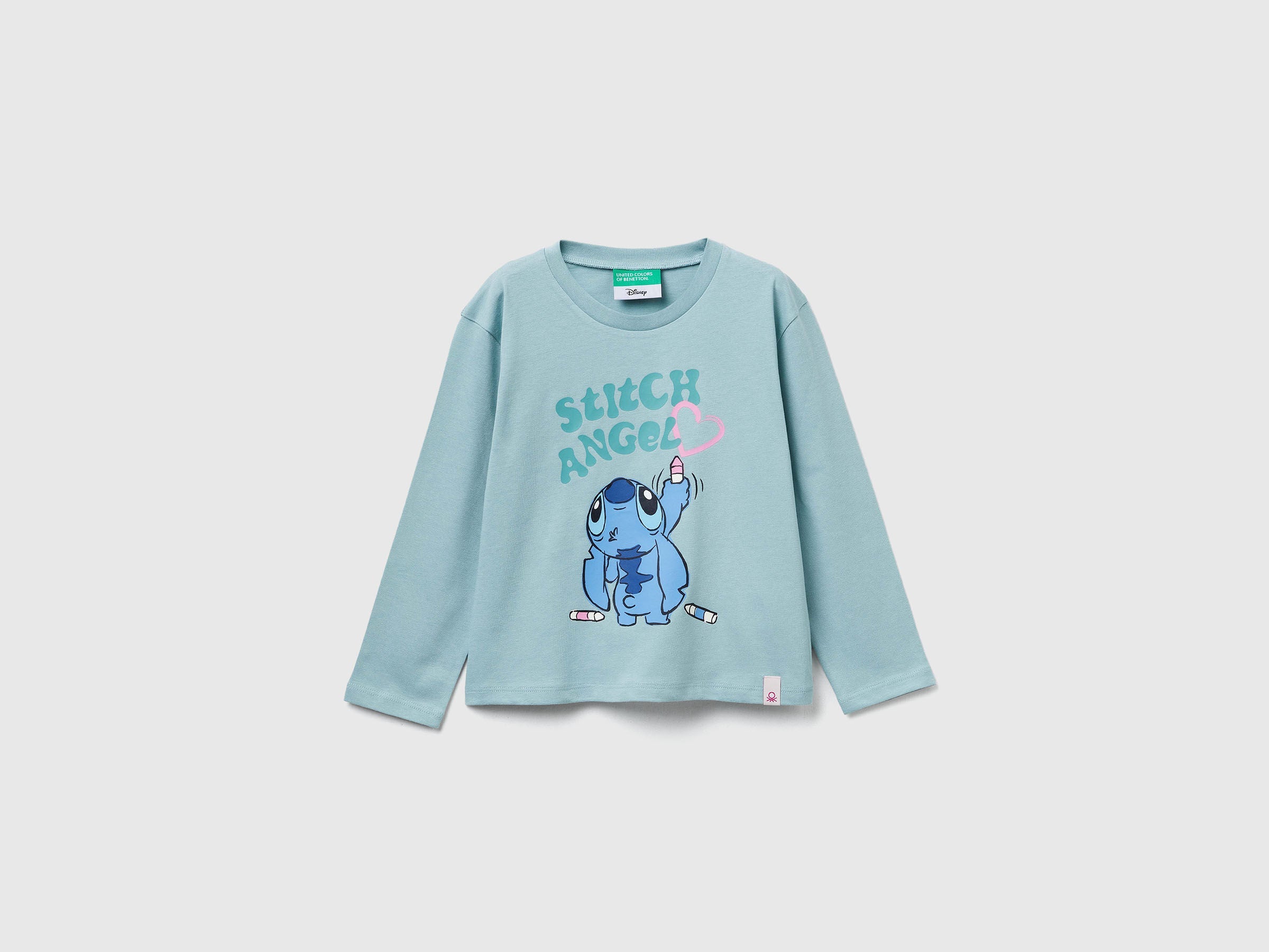 Benetton_Aqua_Lilo & Stitch ©Disney T-Shirt_35RYG10KC_30V_01