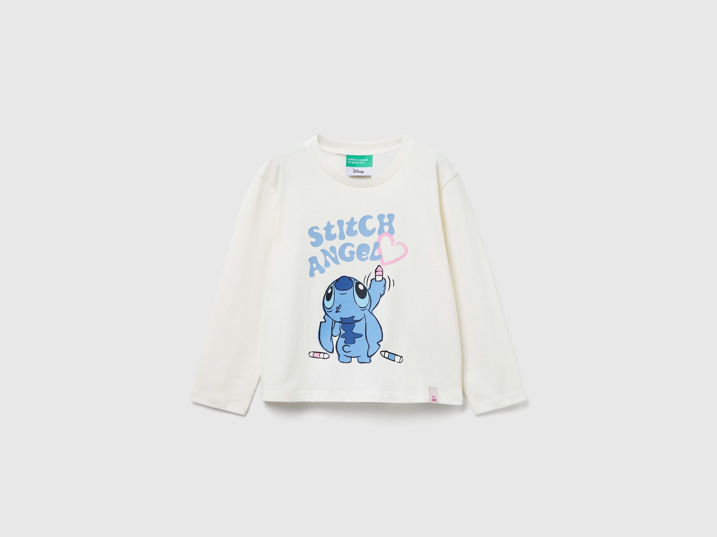 Benetton_White_Lilo & Stitch ©Disney T-Shirt_35RYG10KC_901_01