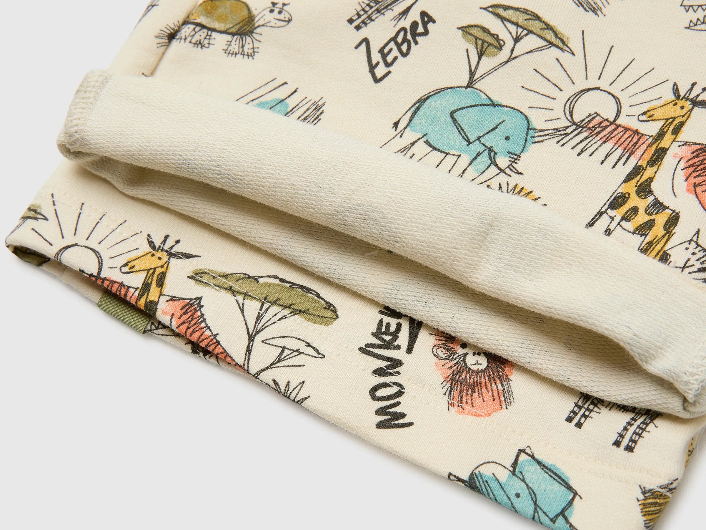 Benetton Multi-color Boys Bermuda Shorts with Safari Print SKU: 3959G9024_70Q Image 03
