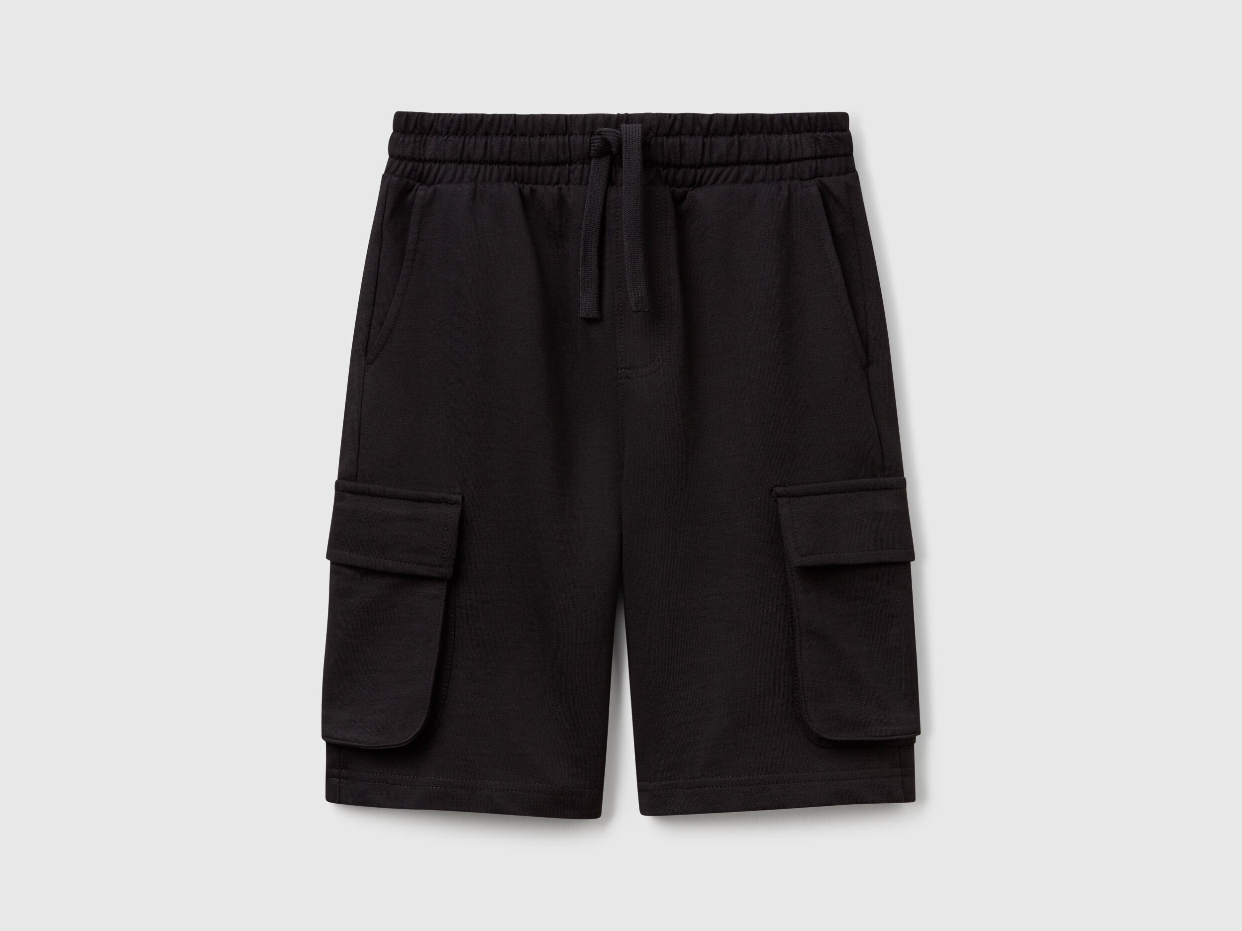 Benetton_Cargo Shorts in Light Sweat Fabric_39DJC902N_100_01
