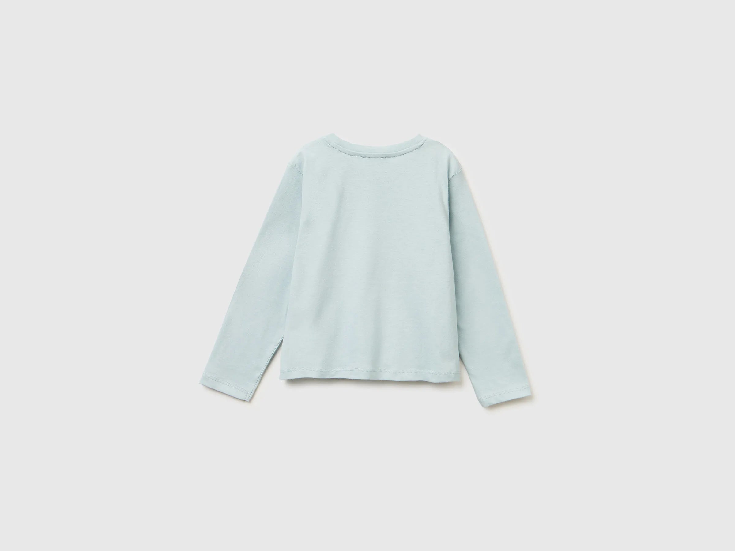 Benetton_Aqua_Cotton T-Shirt with Print_3ATNG10L9_17H_02