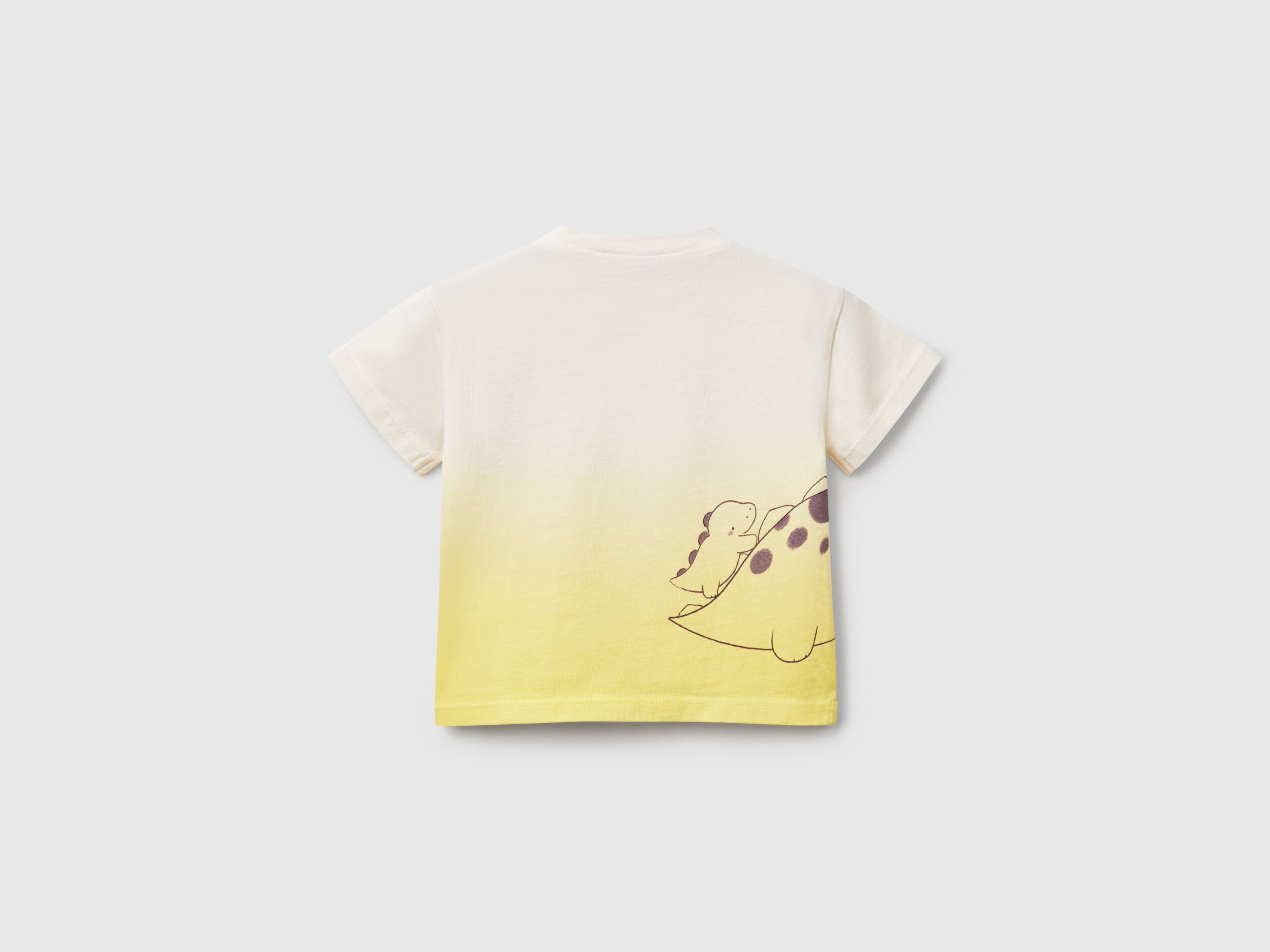 Benetton_Dip-Dye T-Shirt with Print_3BL0A105Z_6H3_02