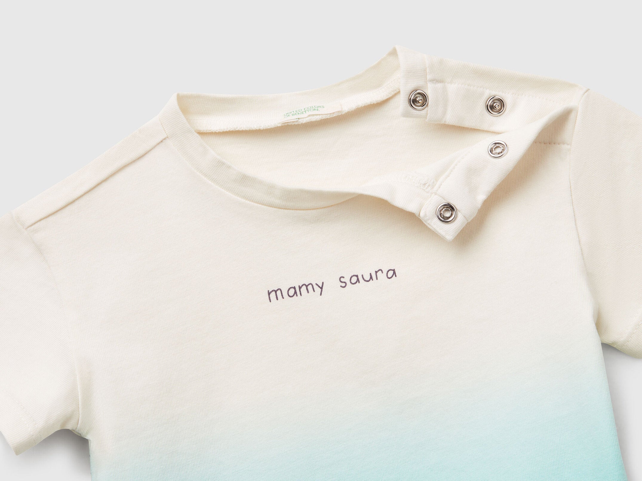 Benetton_Dip-Dye T-Shirt with Print_3BL0A105Z_78T_03