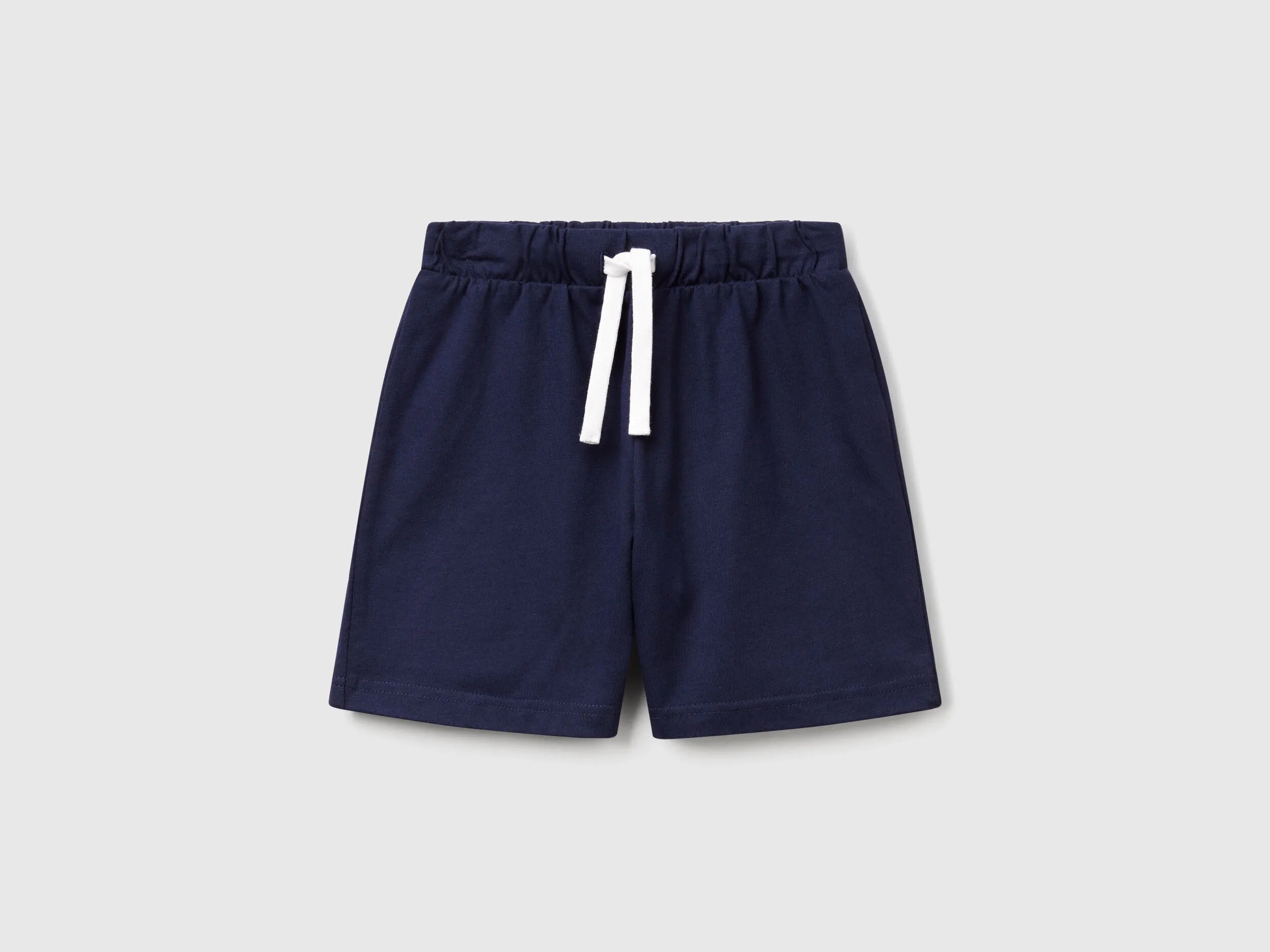 Benetton Dark Blue Boys Regular Fit Bermuda Shorts SKU: 3BL0G900Q_252 Image 01
