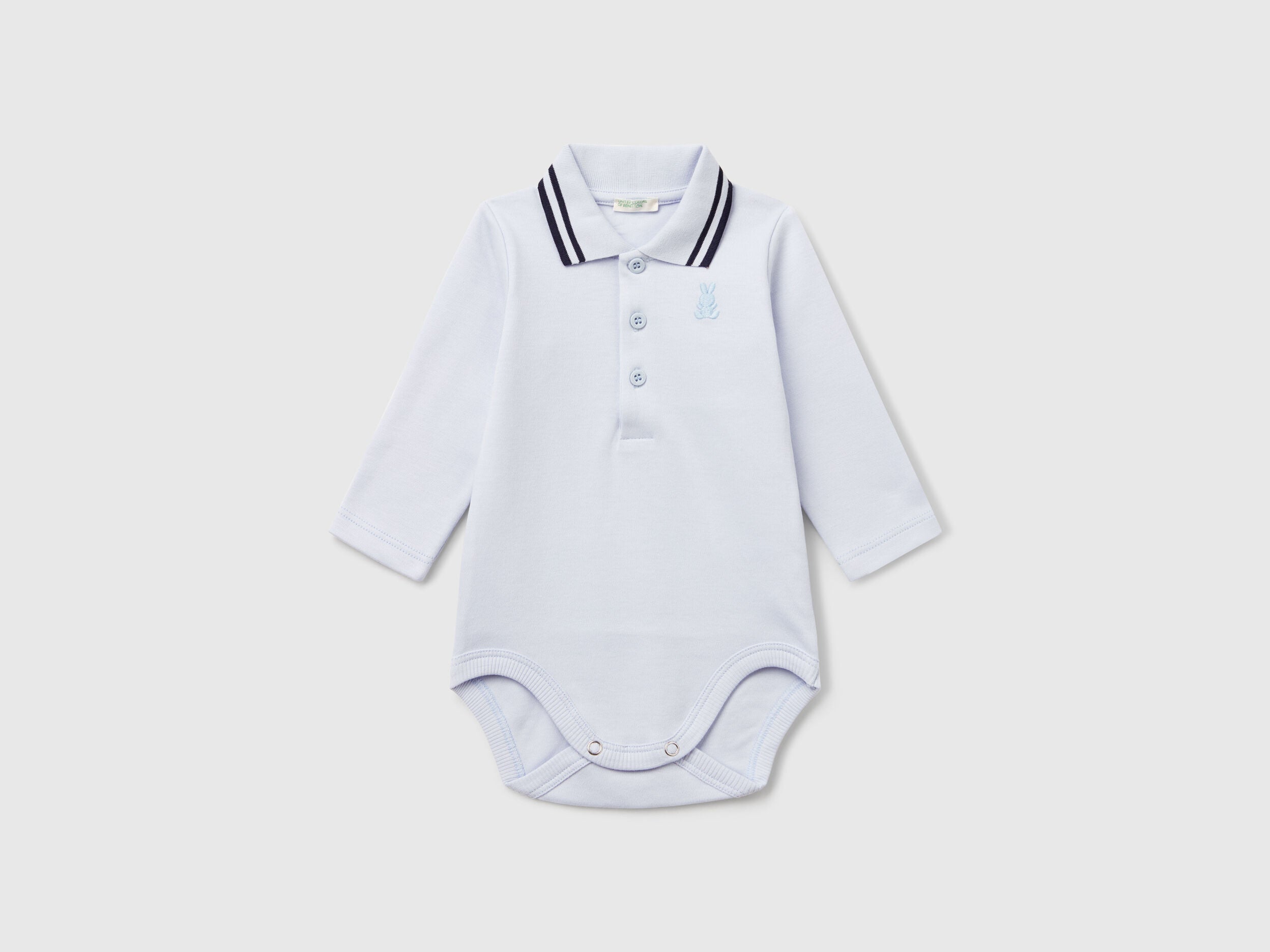 Benetton_Blue_Polo Bodysuit in Cotton_3CDIAB00F_081_01