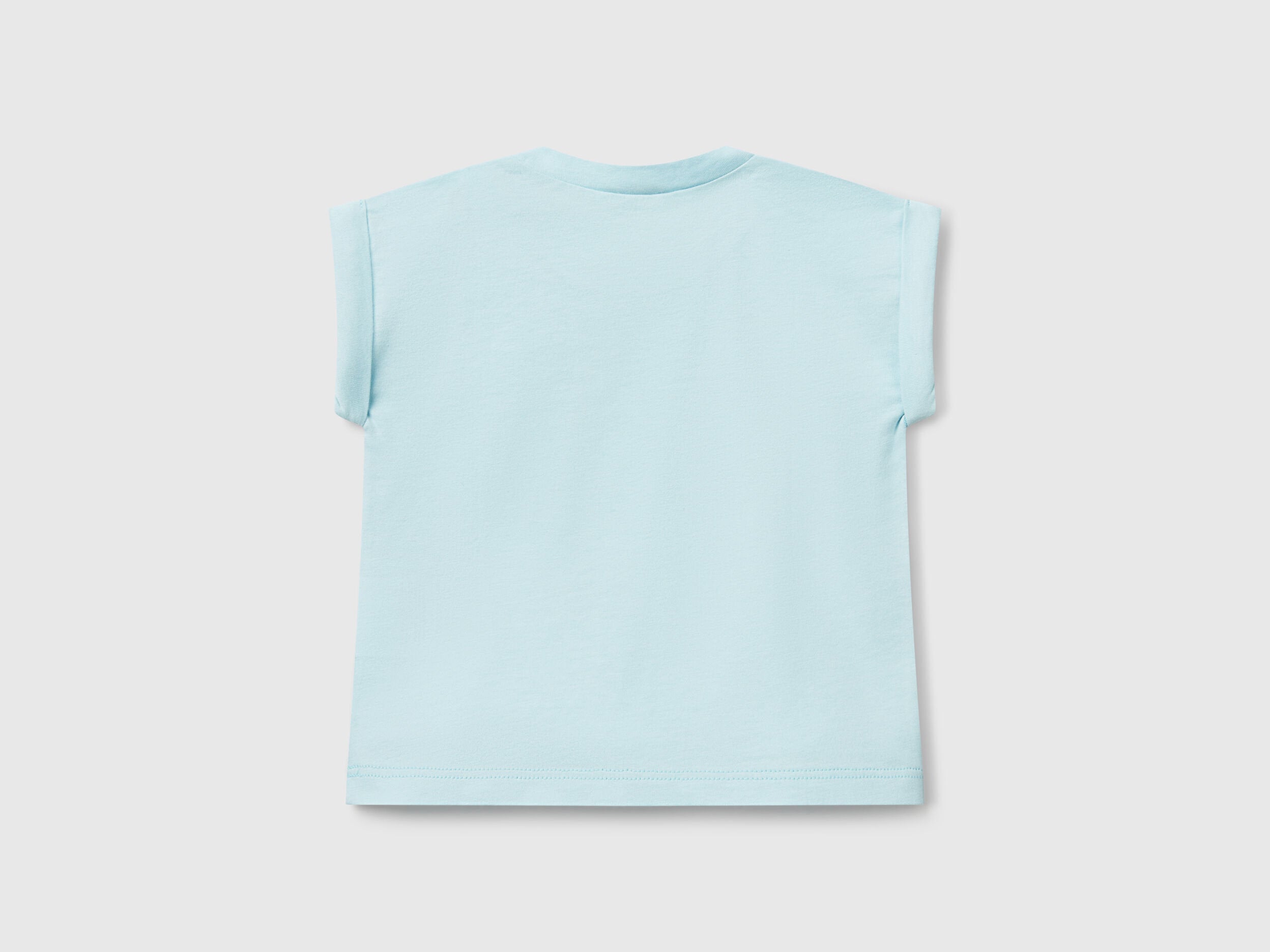 Benetton_Short Sleeve T-Shirt with Print_3I1XA106A_21J_02