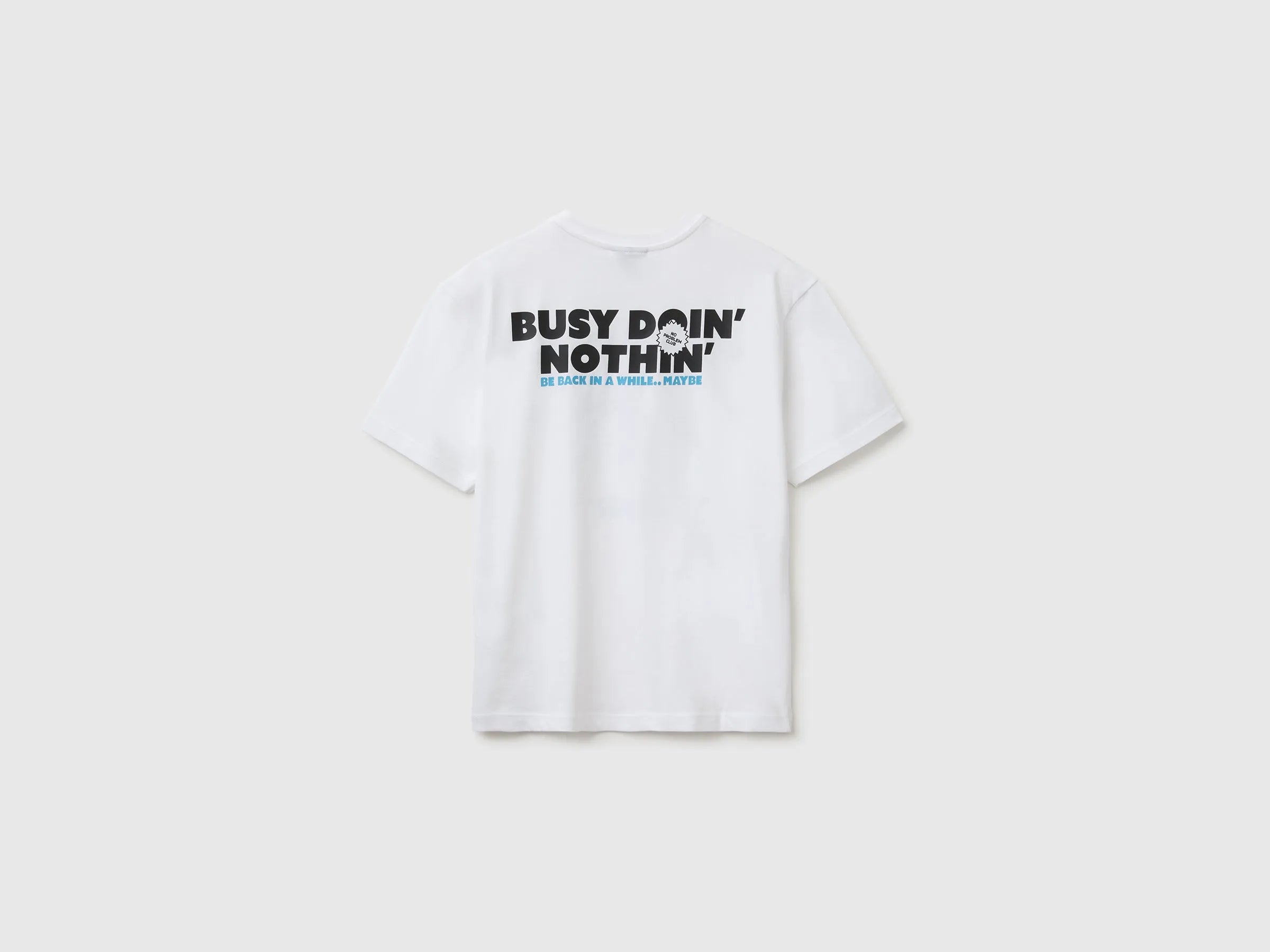 Benetton White Boys Garfield T-Shirt SKU: 3I1XC10TK_101 Image 02