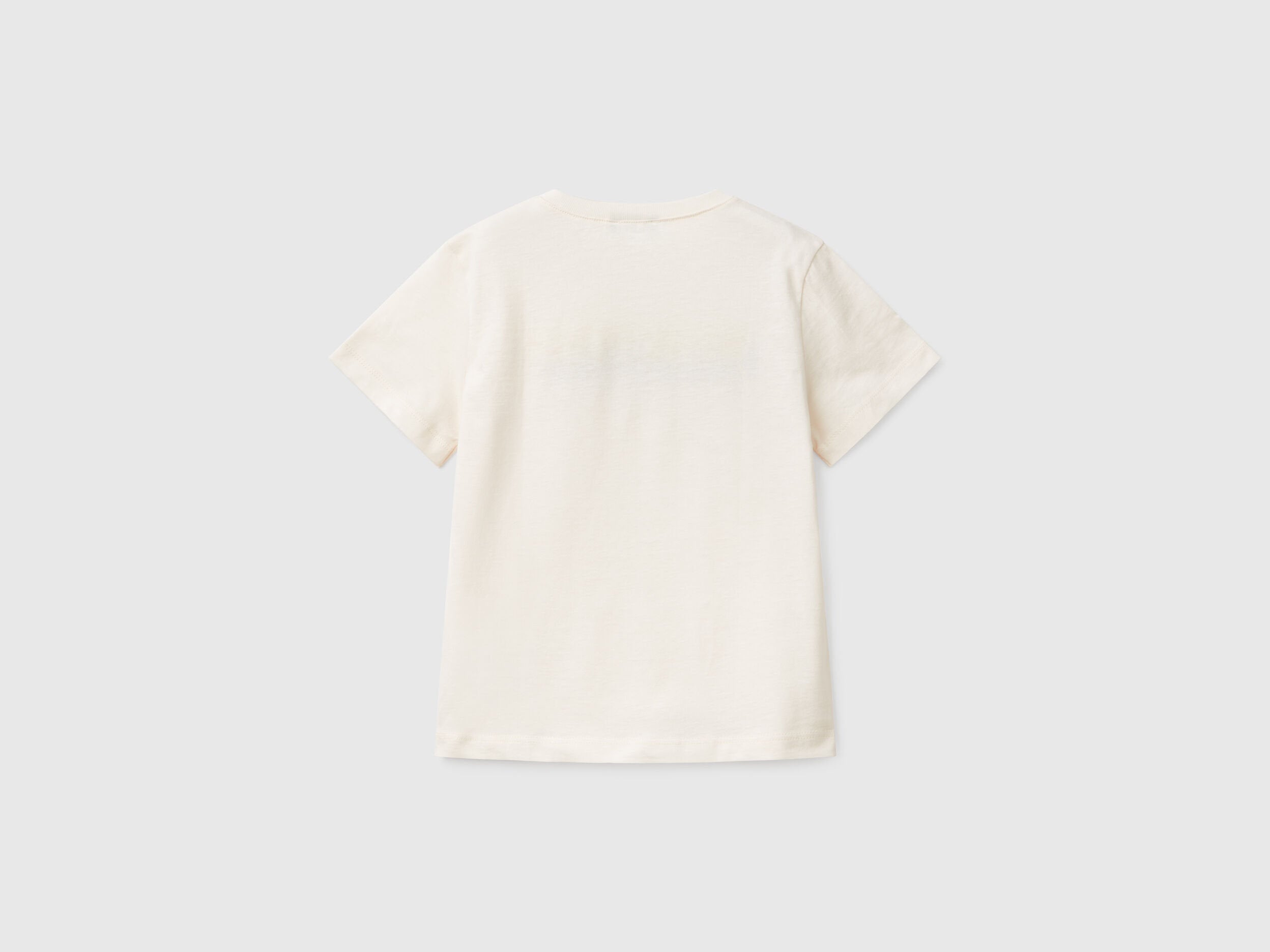 Benetton_T-Shirt with Logo Print_3I1XG10HT_0R2_02
