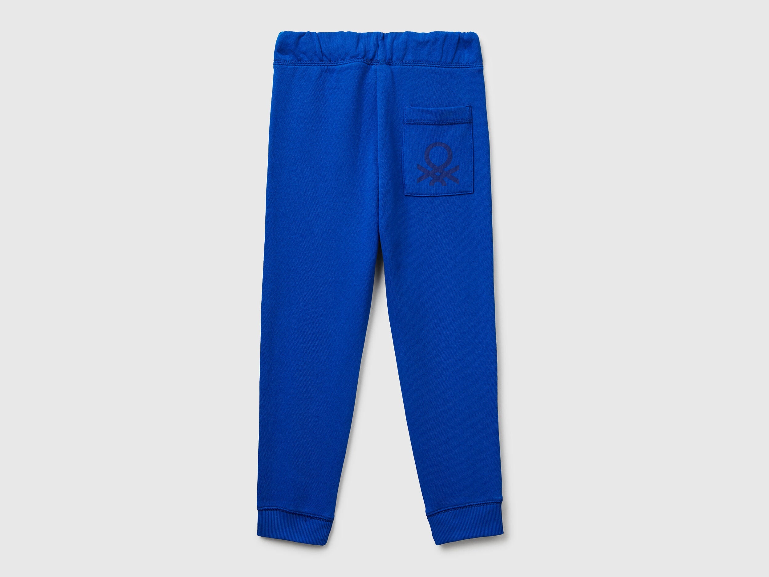Benetton_Blue_Sweatpants with Logo_3J68CF058_19R_02