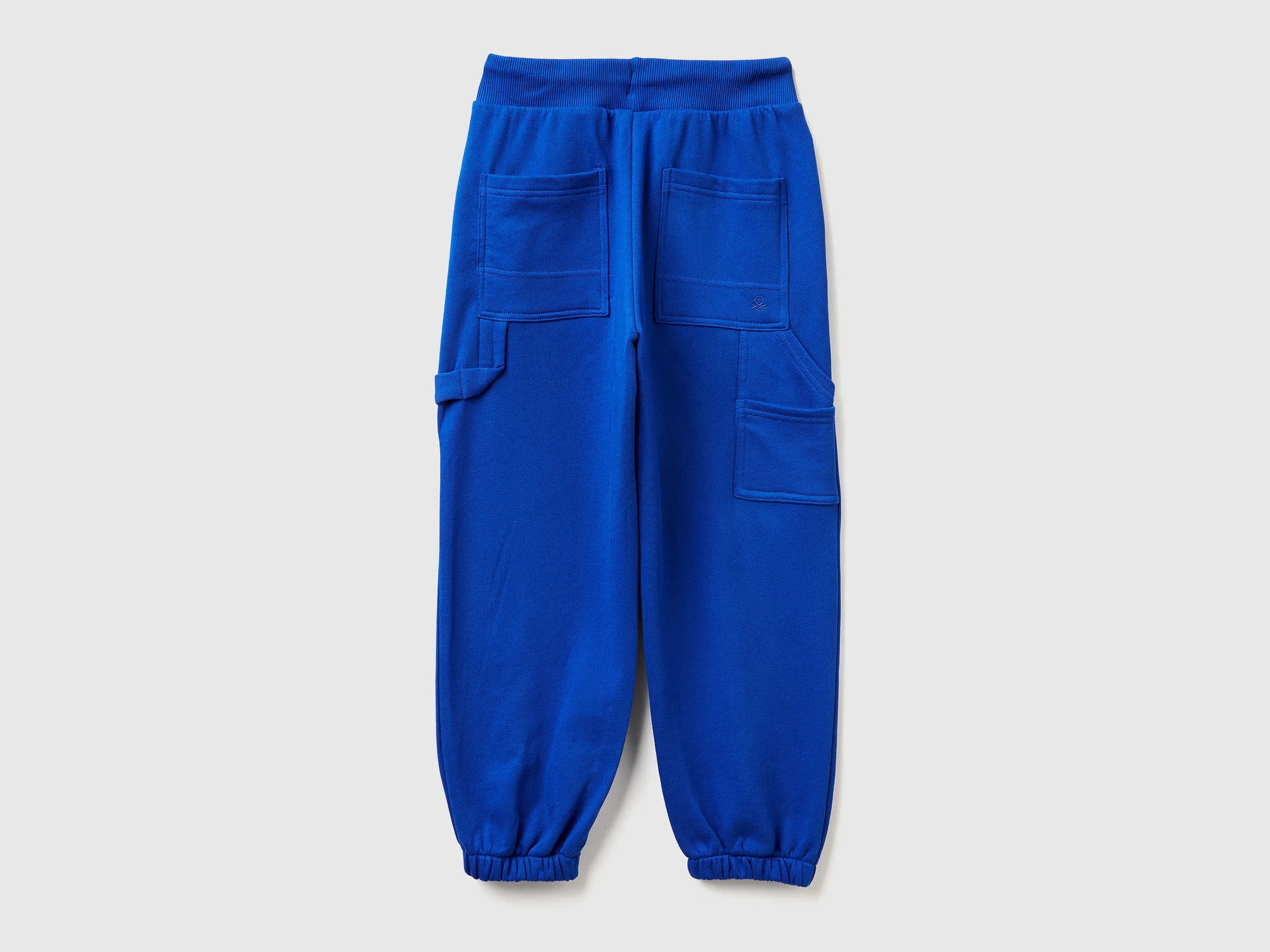 Benetton_Bright Blue_Wide Joggers with Pockets_3J68CF06L_19R_02