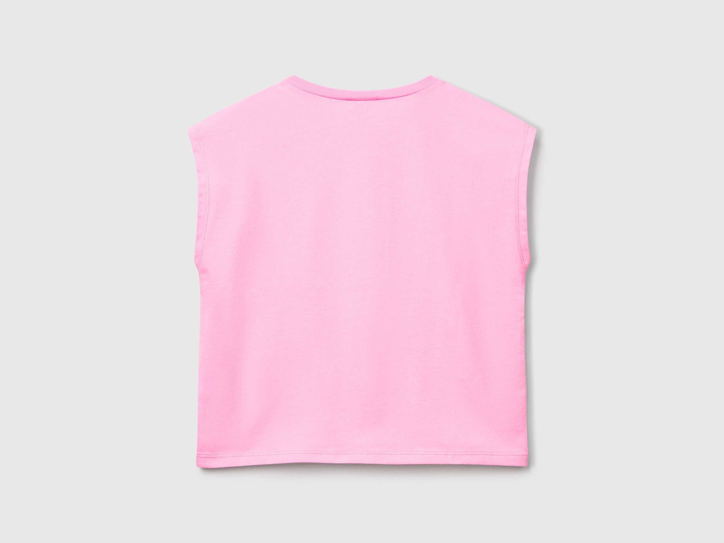Benetton_T-Shirt with Neon Print_3JERC10PB_34Q_02
