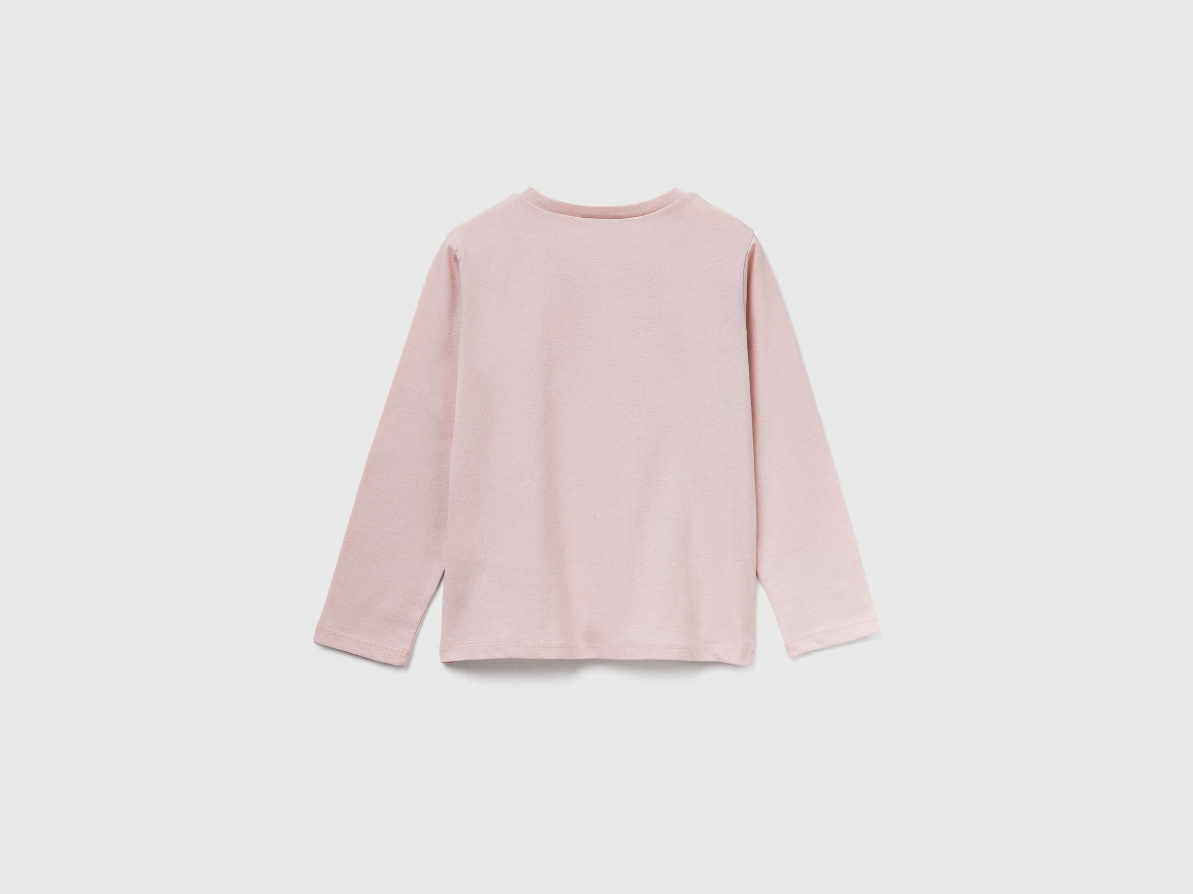 Benetton_Soft Pink_Regular Fit T-Shirt with Print_3JERG10KB_12U_02