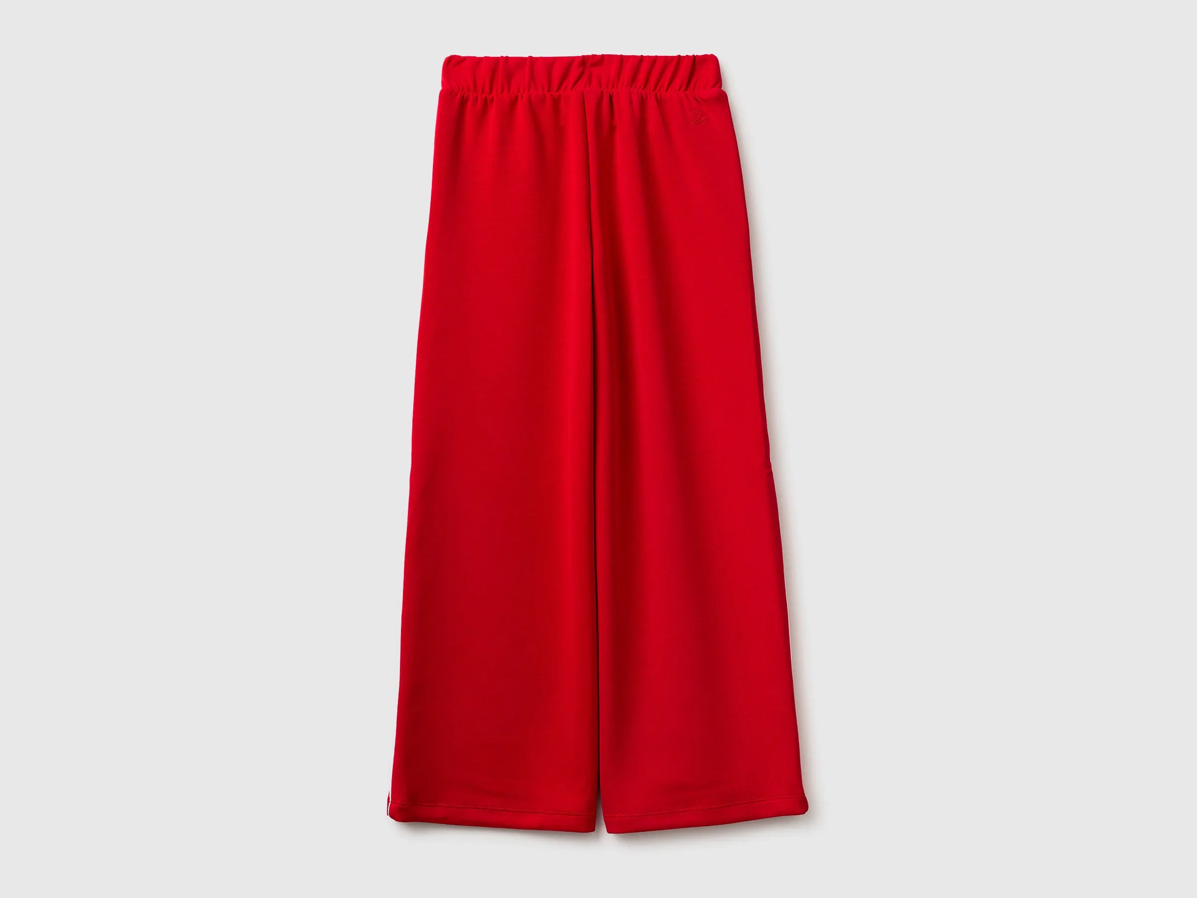 Benetton Red Girls Wide-Fit Neoprene Trousers SKU: 3M9KCF071_30A Image 02