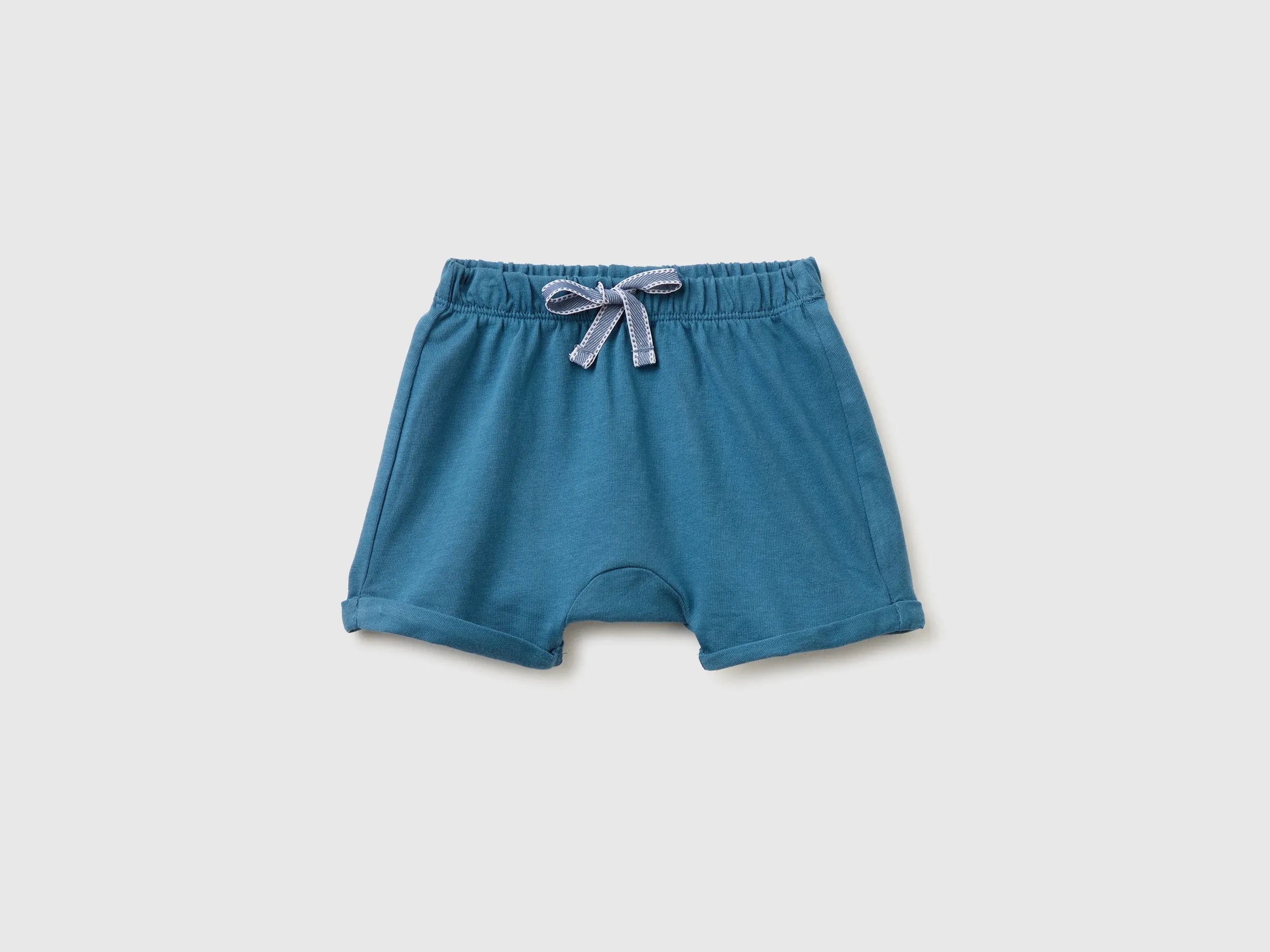 Benetton Pink Baby Shorts with Animal Embroidery SKU: 3MI5A900K_0V2 Image 01