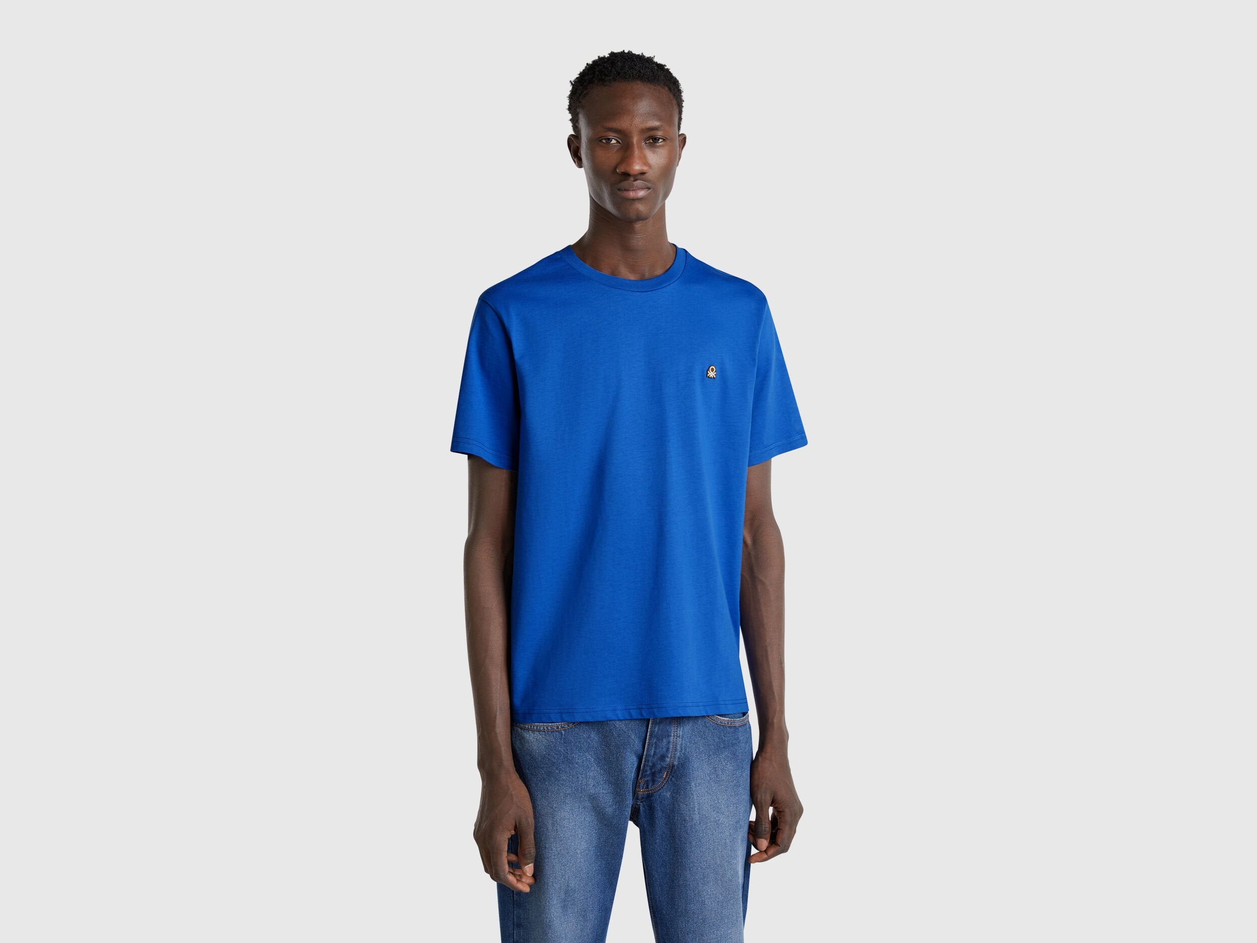 Benetton_Cotton Basic T-Shirt_3MI5J1AF7_74Q_01