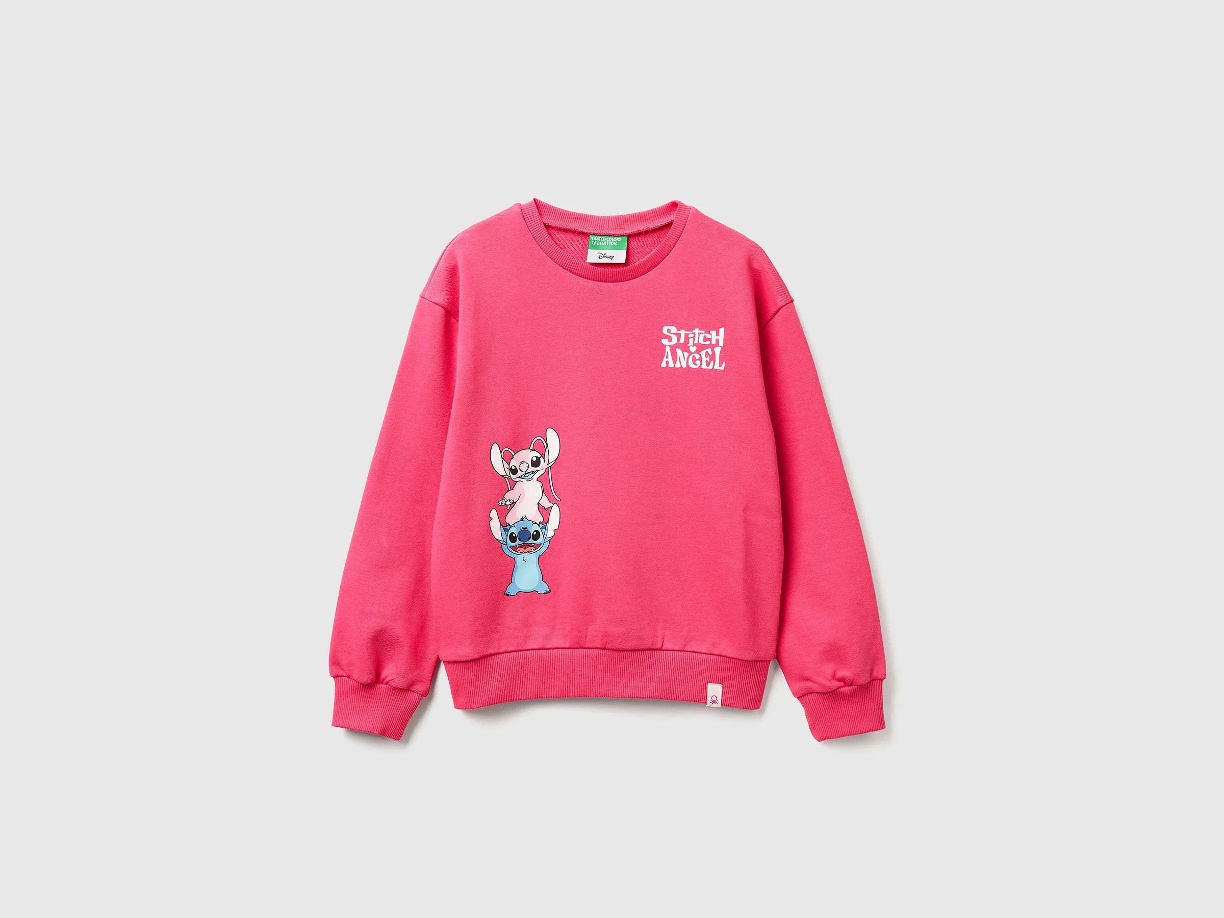 Benetton_Fuchsia_Lilo & Stitch ©Disney Sweatshirt_3UNIC10Q6_1A2_01