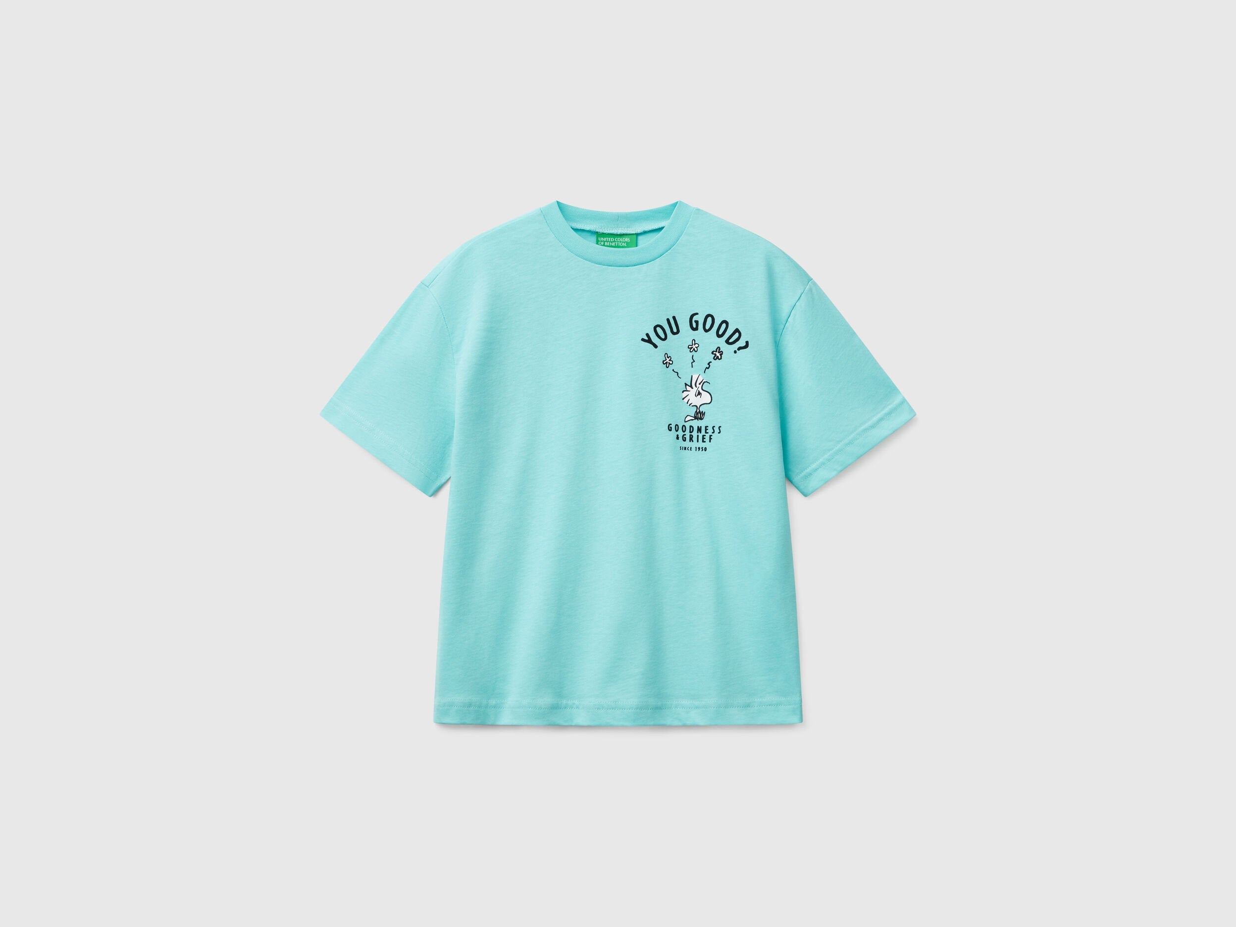 Benetton_Short Sleeve Snoopy ©Peanuts T-Shirt_3X1SC10NI_18T_01