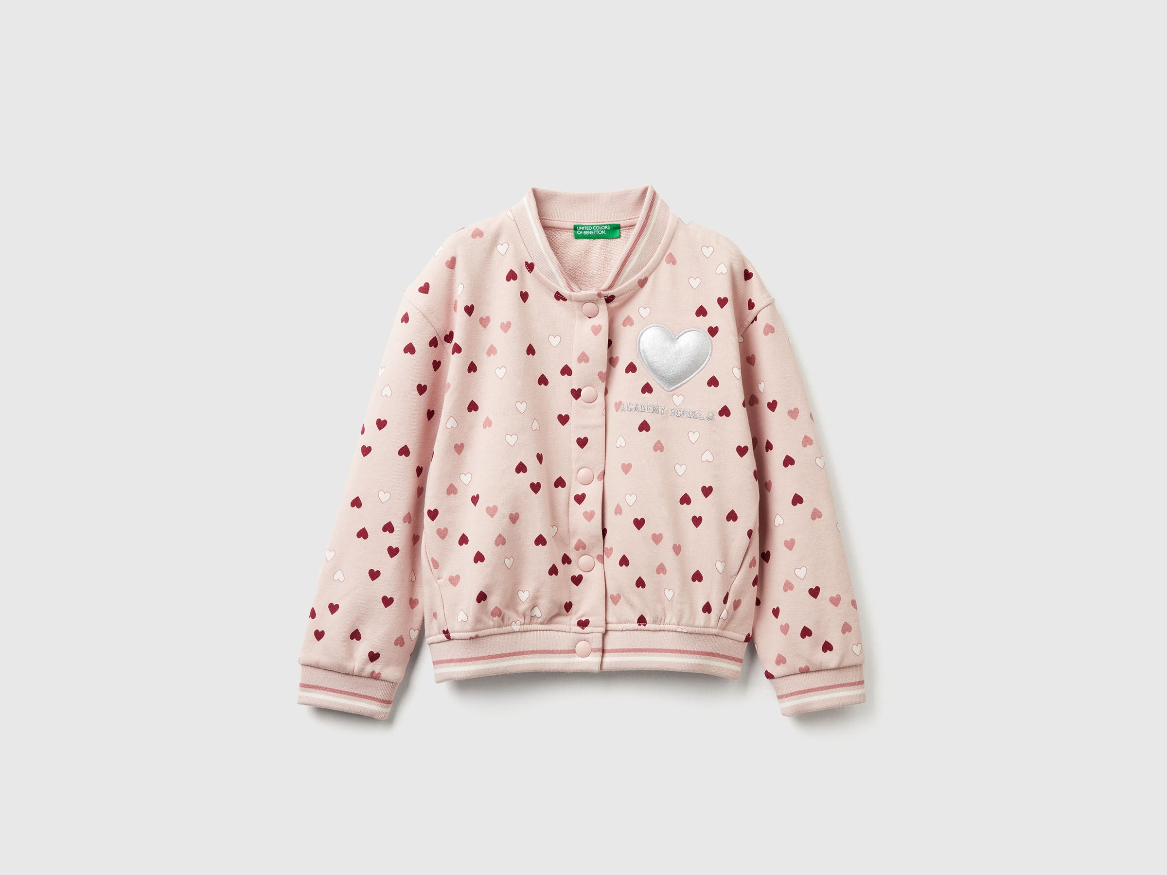Benetton_Pastel Pink_Bomber in Sweat Fabric with Heart Print_3YCMG5040_63H_01