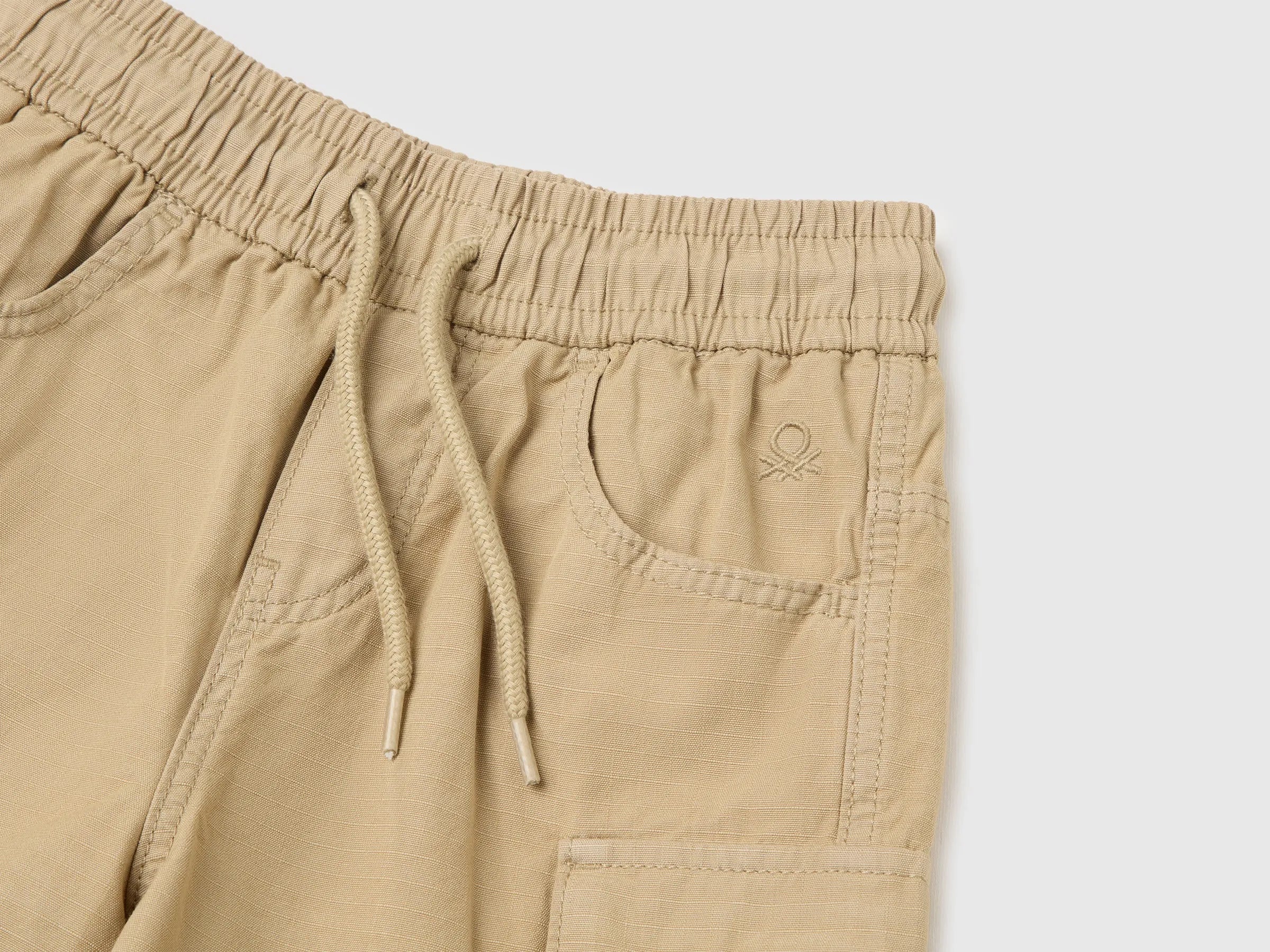 Benetton Breige Boys Bermuda Shorts with Pockets SKU: 456SG903N_00B Image 03