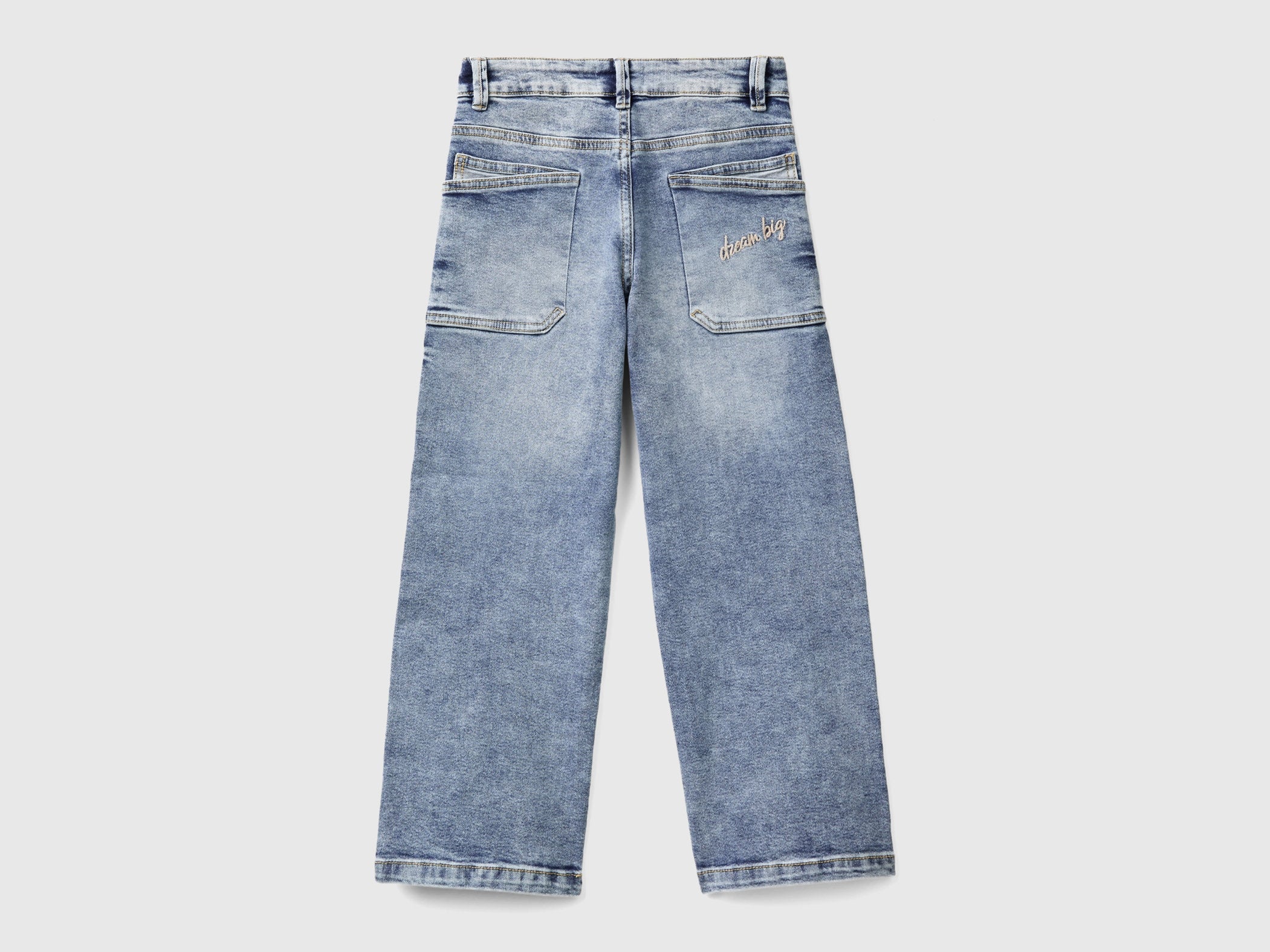 Straight Leg Jeans In "Eco-Recycle" Denim