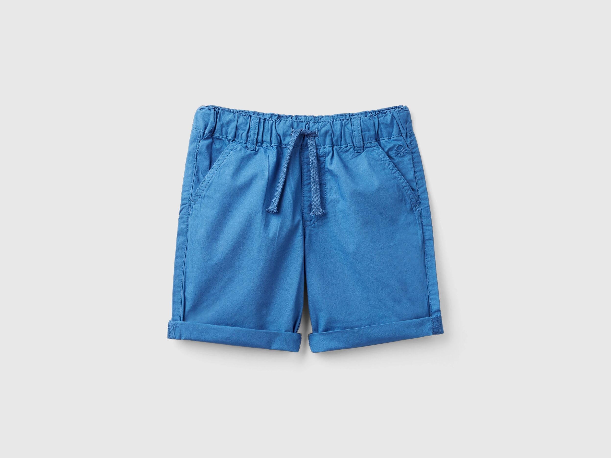 100% Cotton Shorts With Drawstring_4AC7G900O_3M6_01