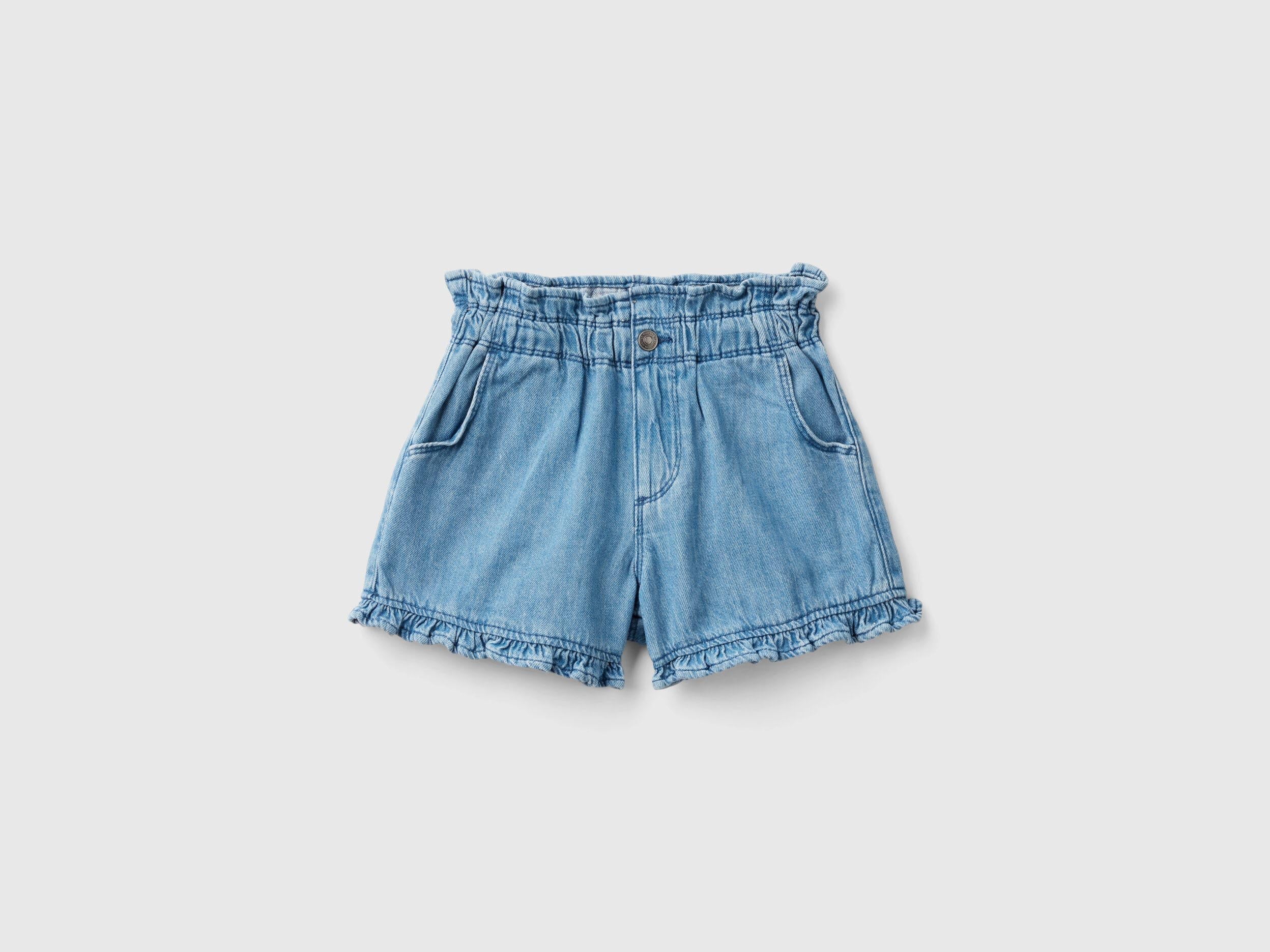 Paperbag Bermudas In Lightweight Denim_4AD6G901N_901_01