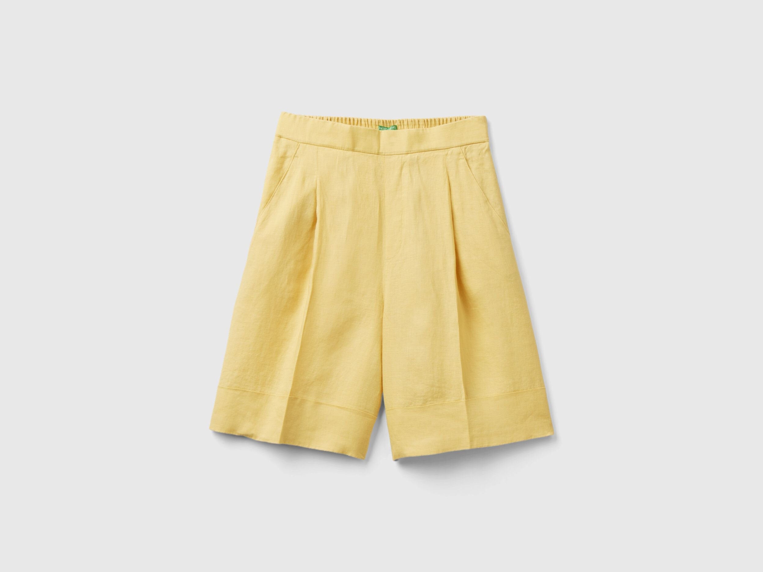 Linen Bermudas With Cuffs_4Aghd900D_3Z6_04