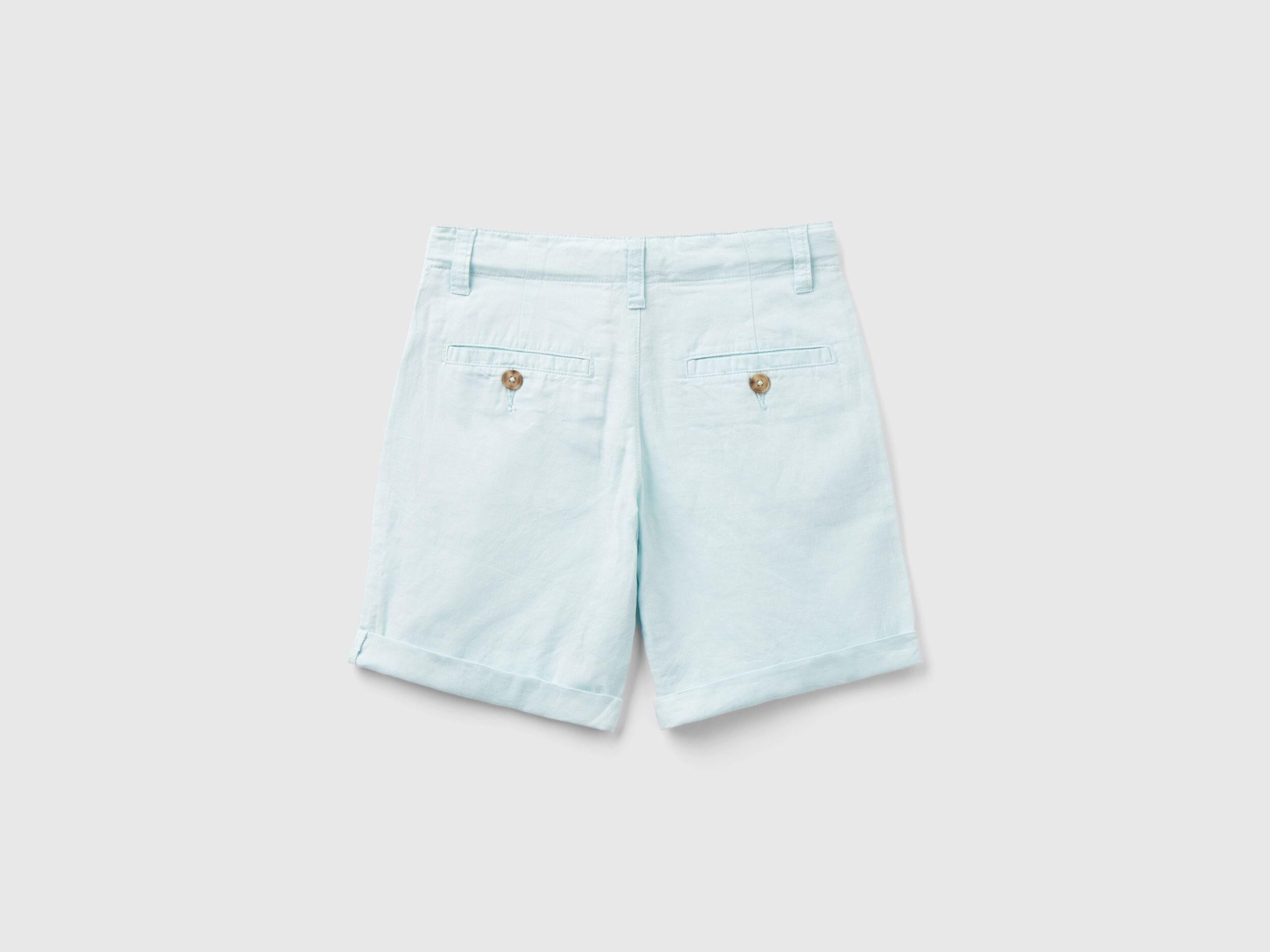 Chino Bermudas In Pure Linen_4BE7C901E_0W6_02