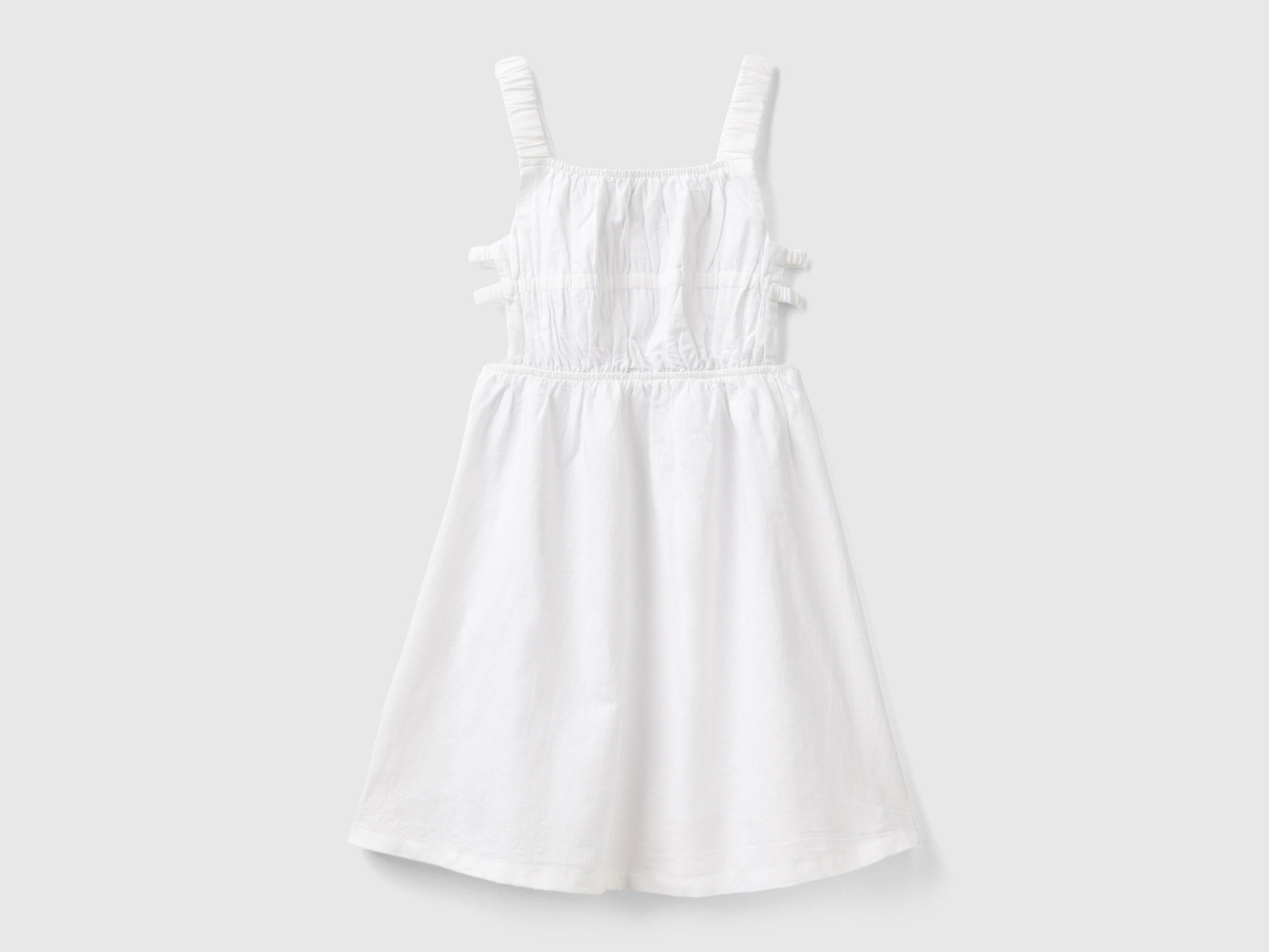 Strappy Dress In Linen Blend_4BE7CV023_101_01