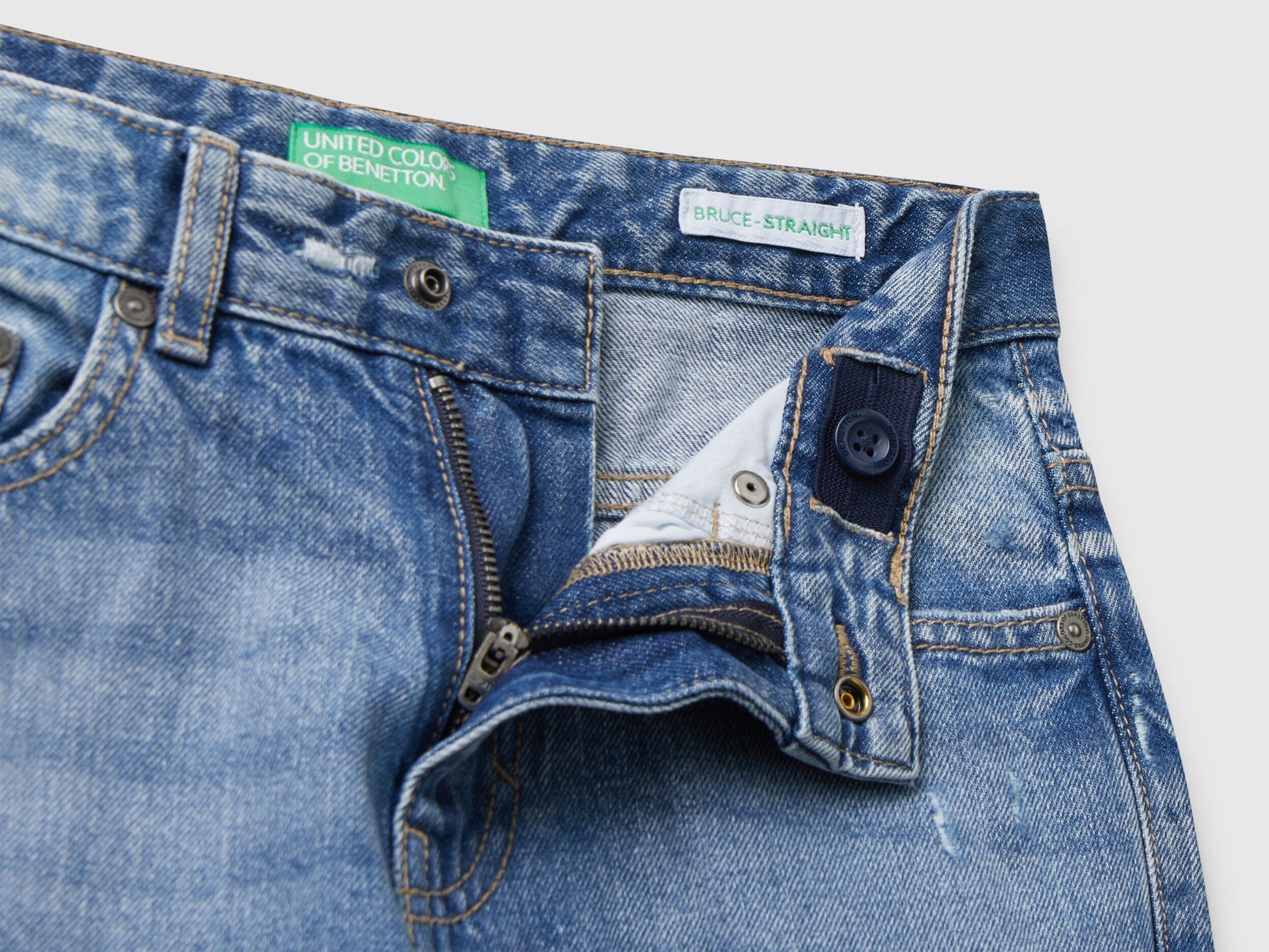 Benetton_Blue_Straight Jeans with Cuffs_4DW2CE04J_901_03