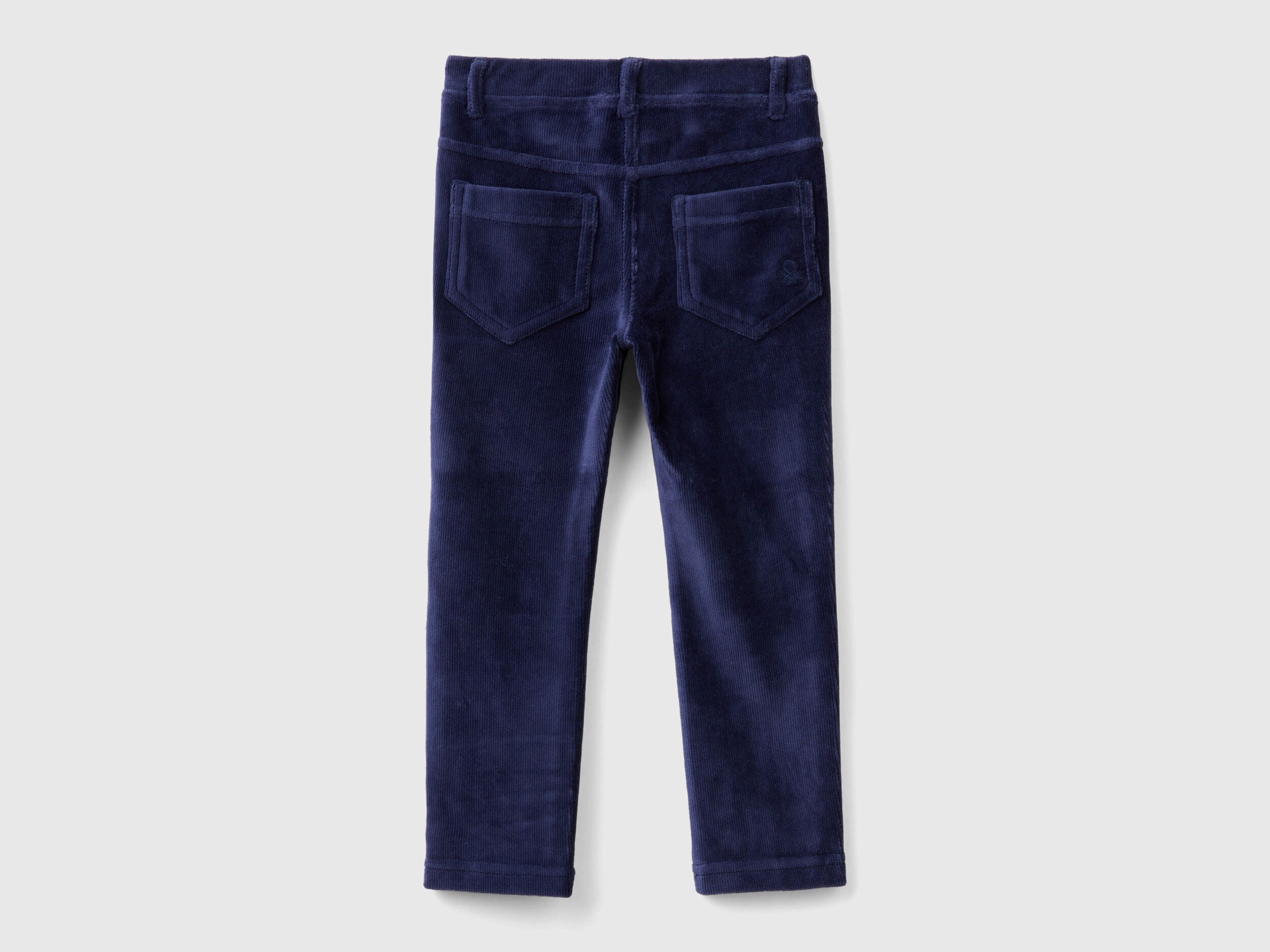 Benetton_Dark Blue_Ribbed Chenille Trousers_4DZBGE00L_252_02