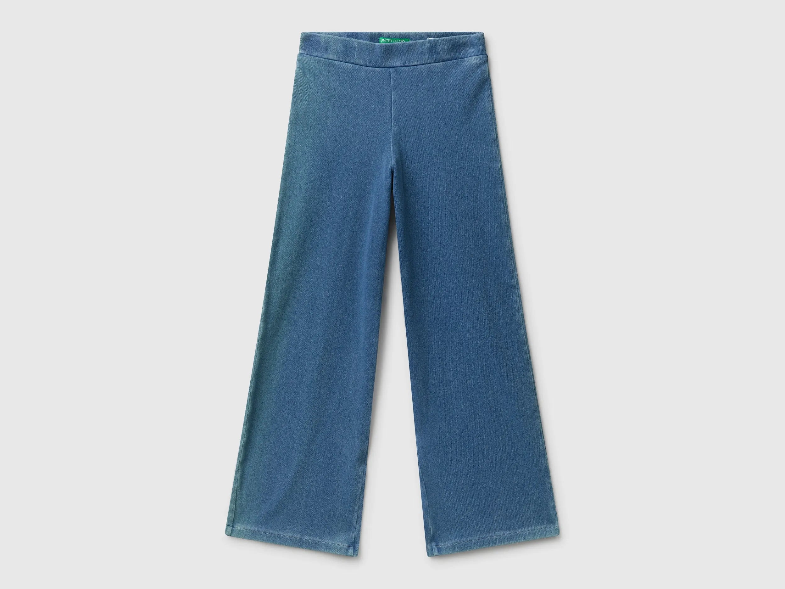 Benetton Blue Girls Wide Fit Super Stretch Jeans SKU: 4I42CE04F_902 Image 01