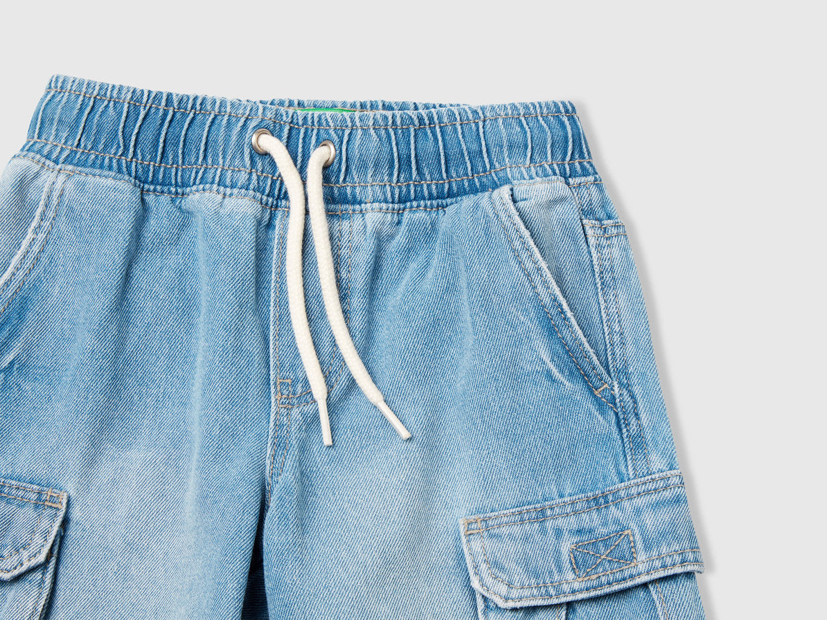Benetton_Cargo Bermudas with Drawstring_4KEHG902Q_902_03