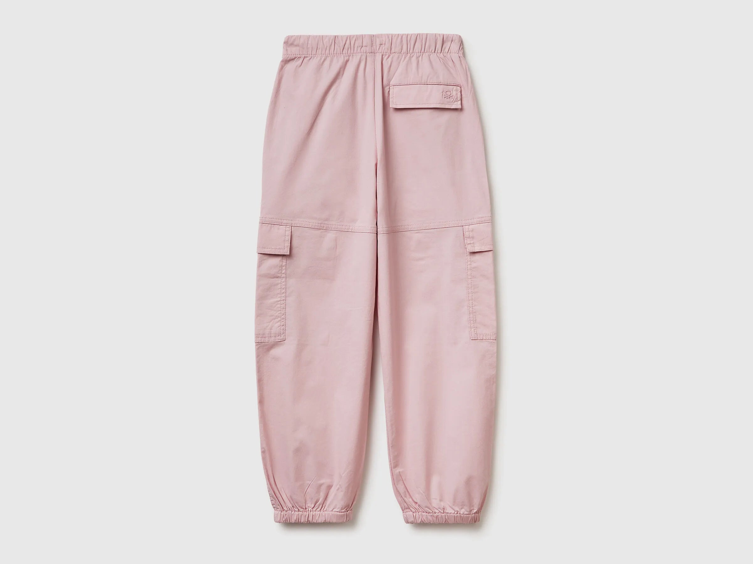 Benetton Pink Girls Jogger Fit Cargo Pants SKU: 4L2VCF05H_0C3 Image 02