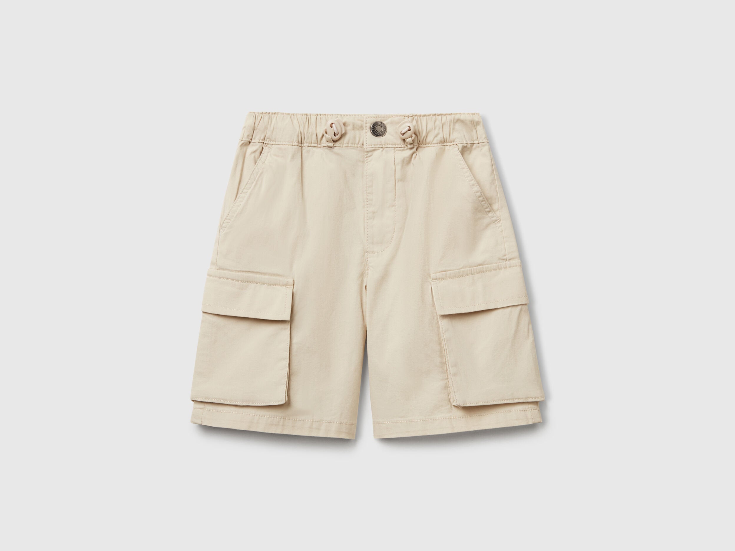 Benetton_Parachute Shorts in Stretch Cotton_4L2VG902V_152_01