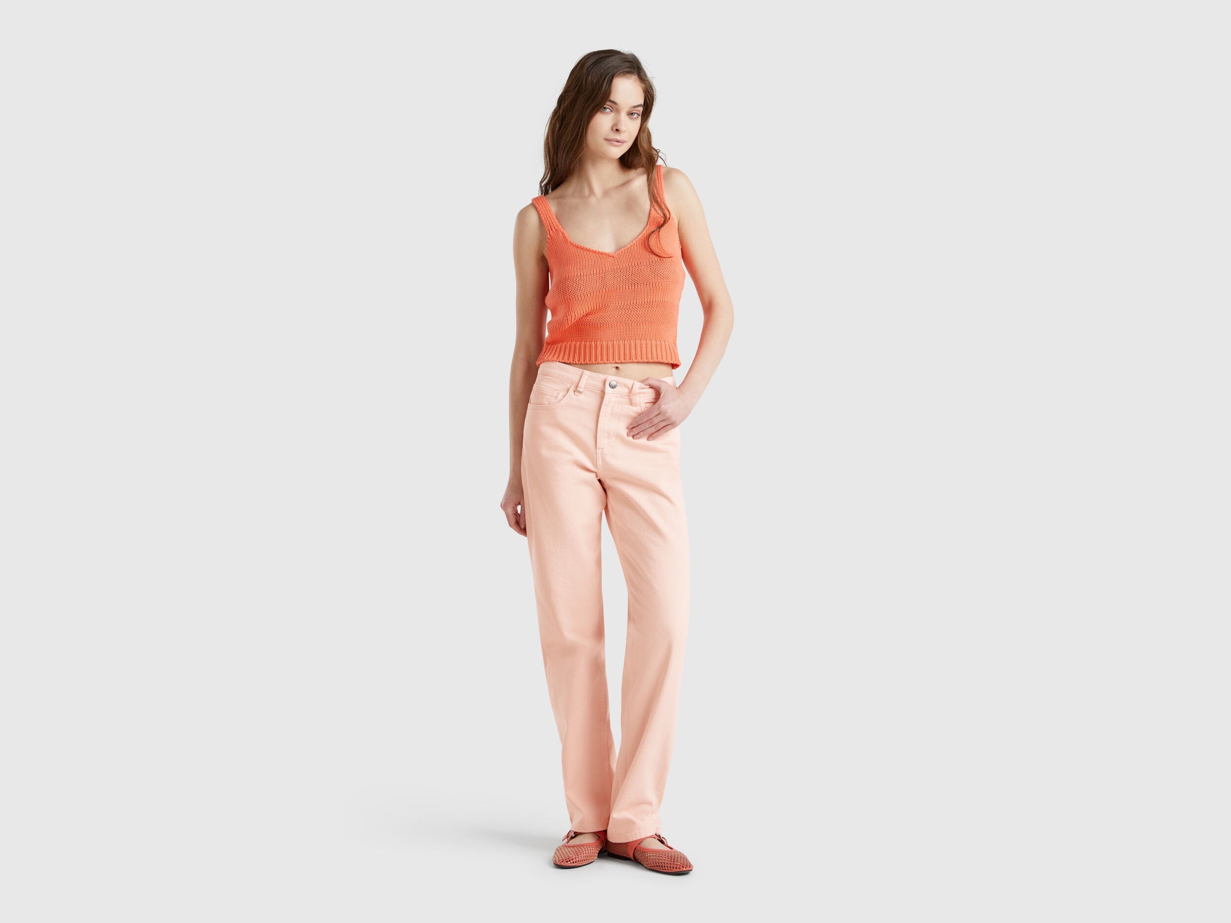Benetton_Straight Leg Jeans_4RZVDE00J_08Q_01