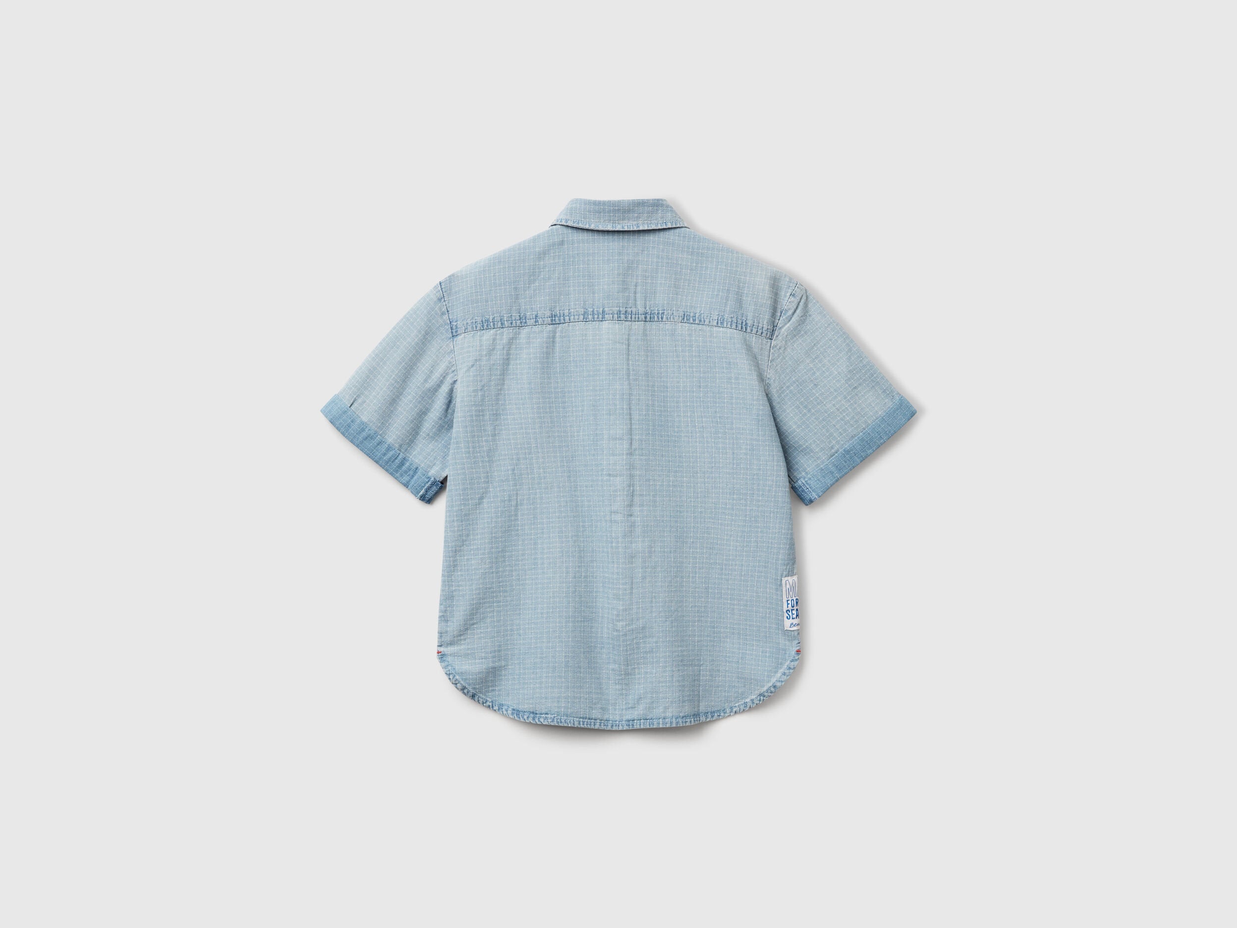Benetton_Check Shirt with Pockets_53Z9CQ046_902_02