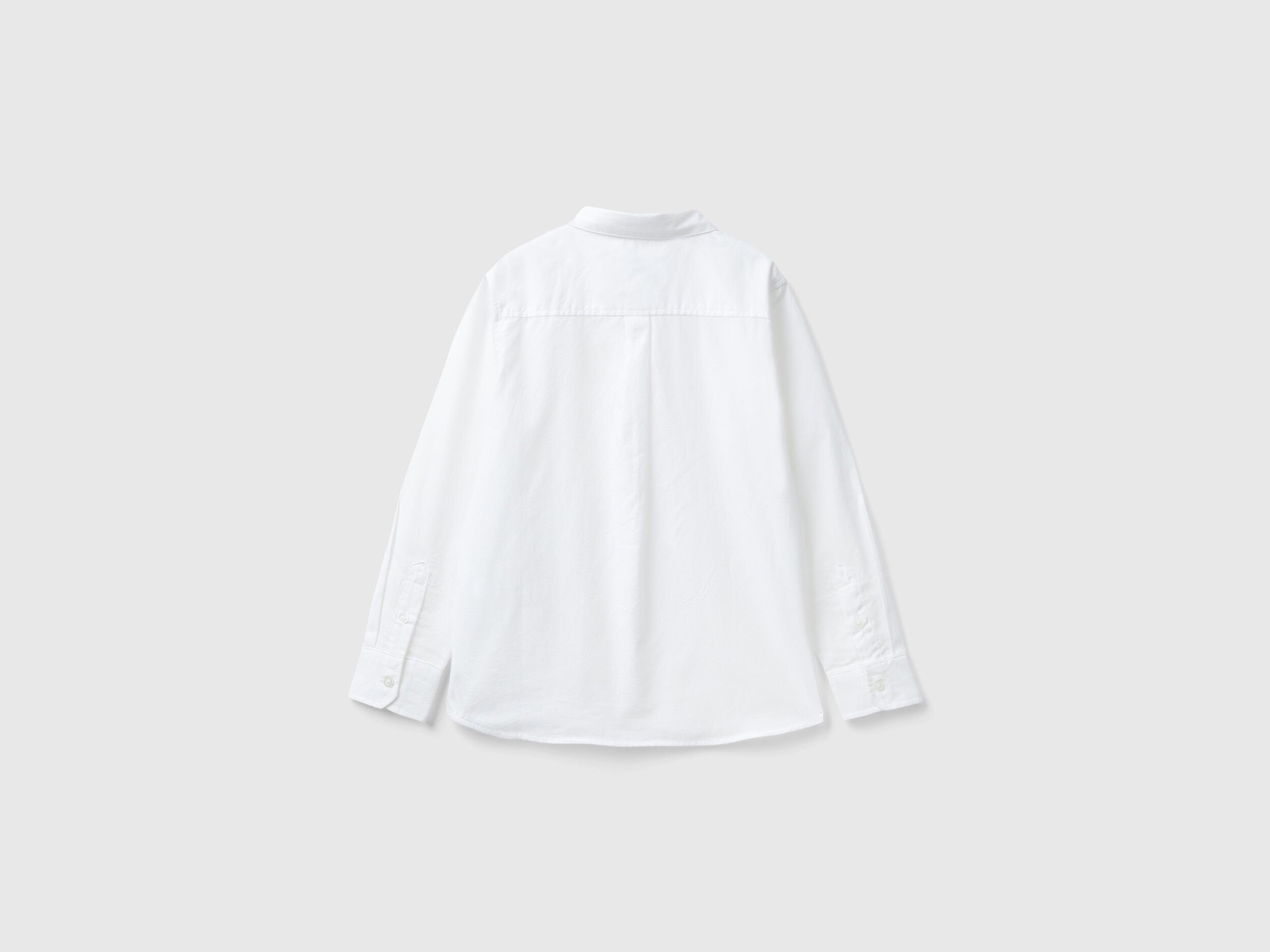 Benetton_Classic Shirt in Pure Cotton_5DGXCQ00T_915_02