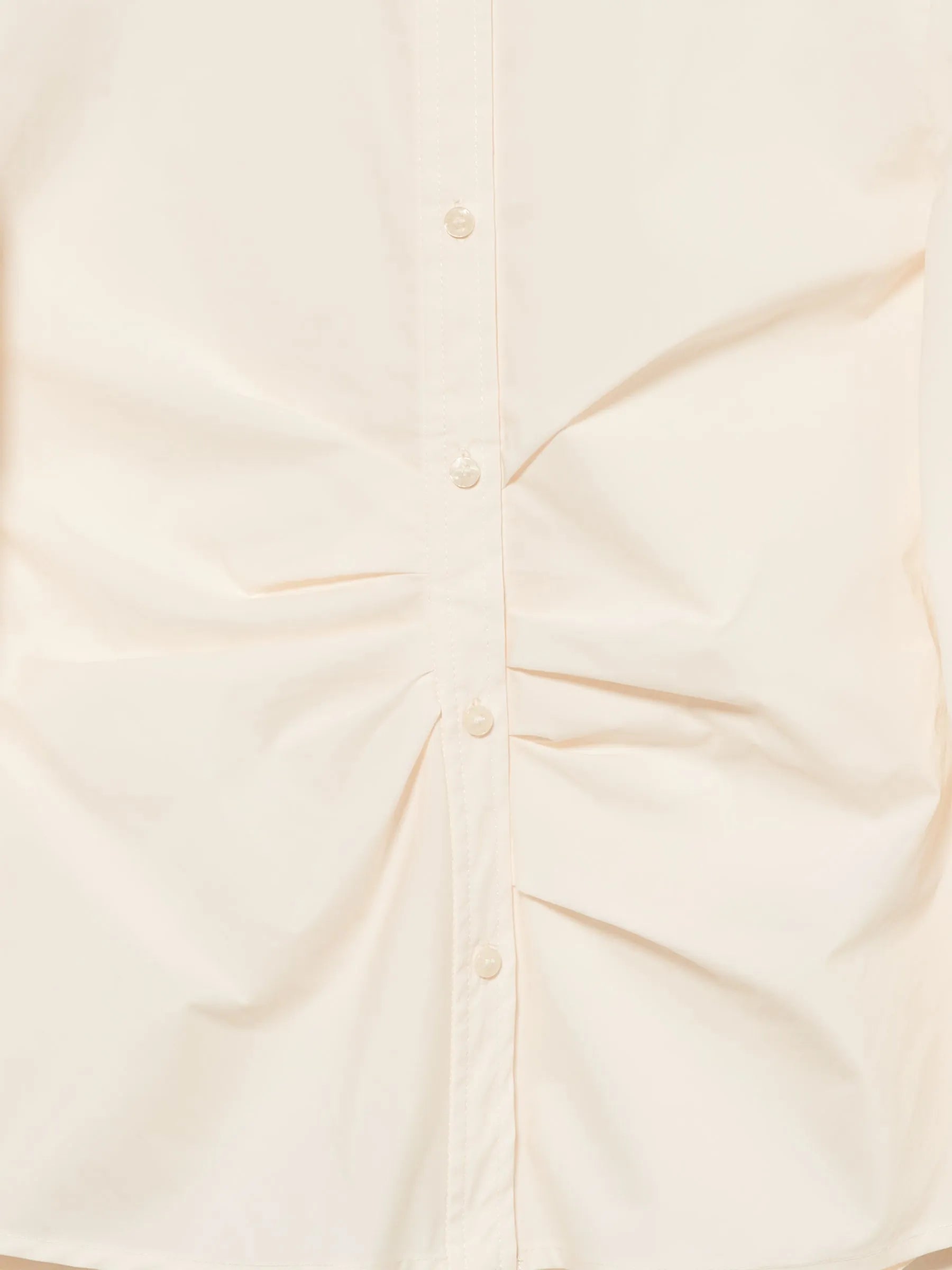 Sisley Creamy white Women Slim Fit Shirt with Pleats SKU: 5V5TLQ0AE_00E Image 07
