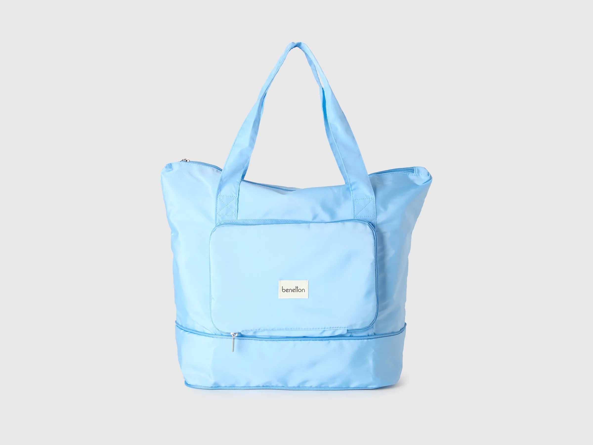 Benetton Light blue Men, Women Blue Resealable Bag SKU: 65KTVY02F_907 Image 01