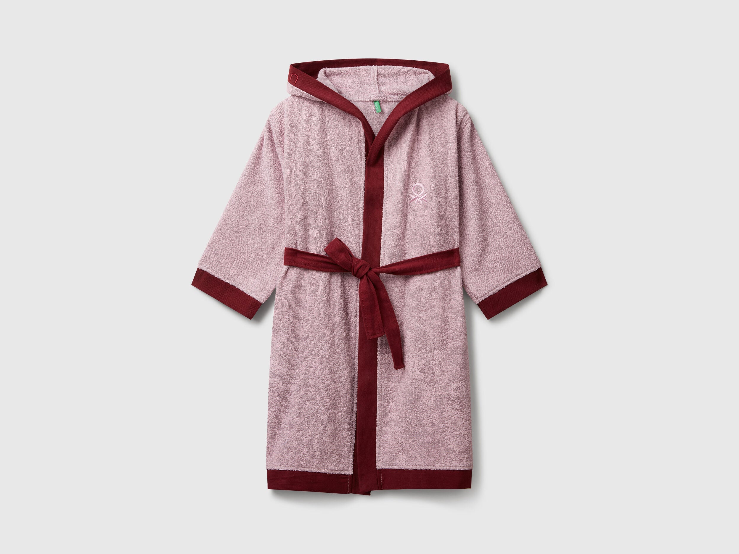 Benetton_Pink_Robe with Logo_6ORD0800R_901_01