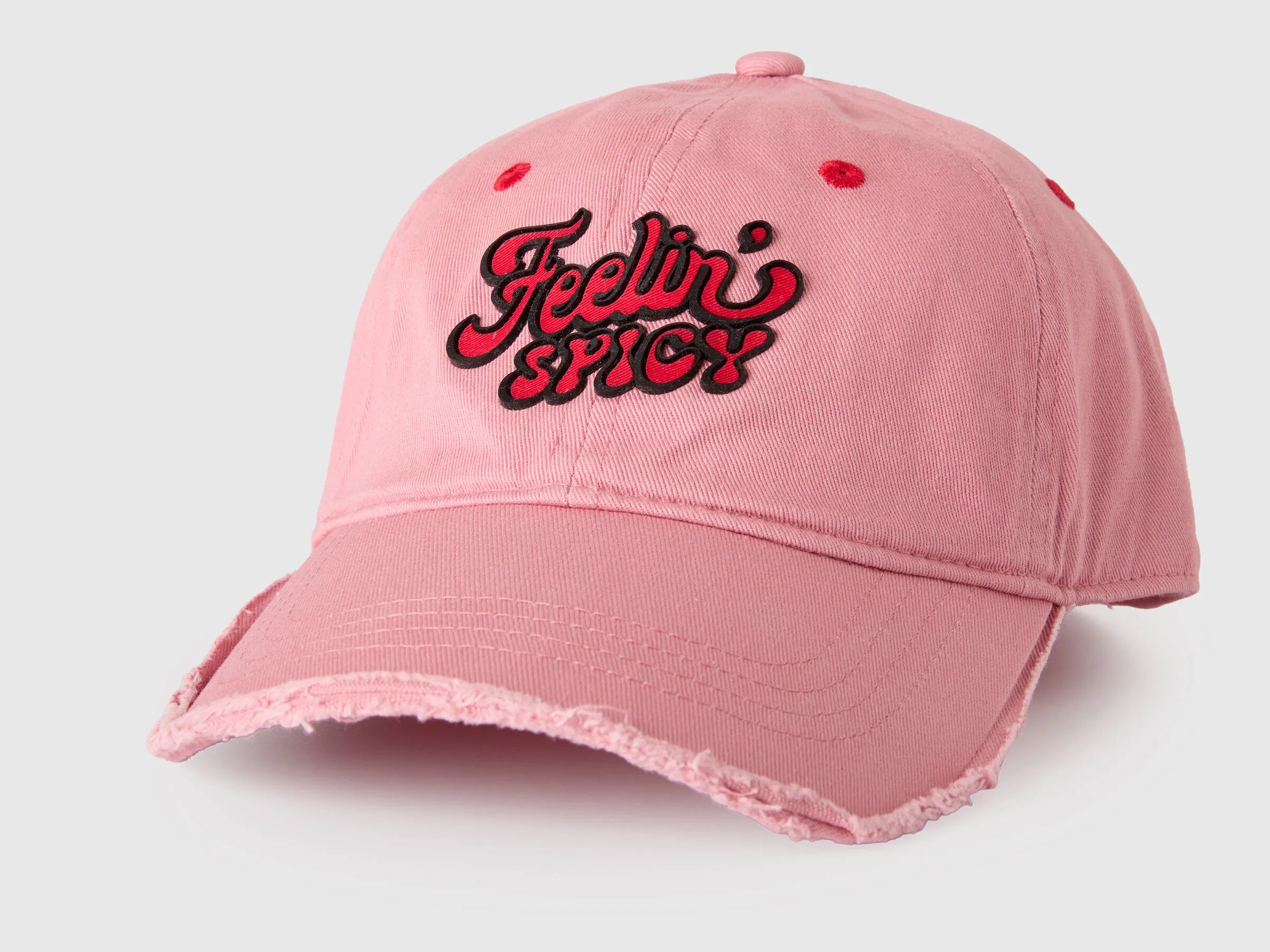 Benetton Pink Women Baseball Cap with 3D Application SKU: 6T86VA00D_901 Image 03