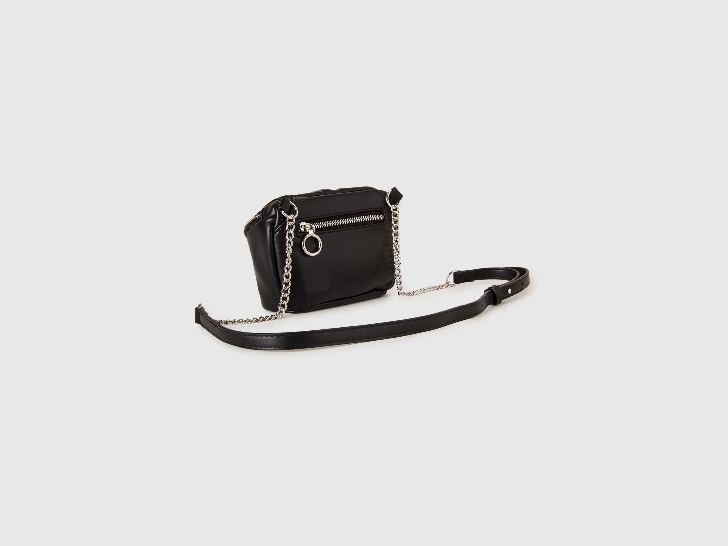 Benetton Black Women Black Cloud Bag SKU: 6TREVY01K_100 Image 02
